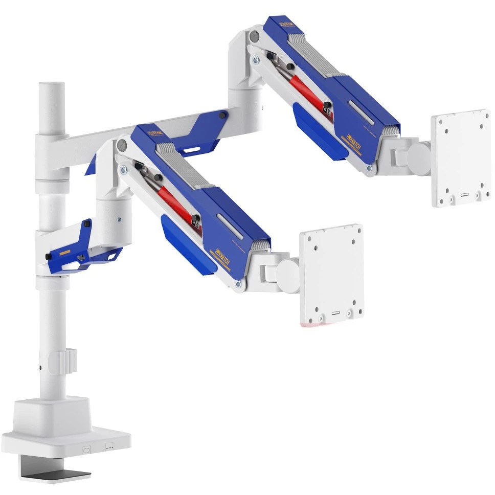 Кронштейн для мониторов Ultramounts UM744WB белый/синий 24"-57" макс.27кг крепление к столешнице пов