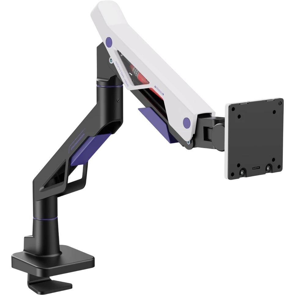 Кронштейн для мониторов Ultramounts UM741BW черный/белый 24"-57" макс.30кг крепление к столешнице по