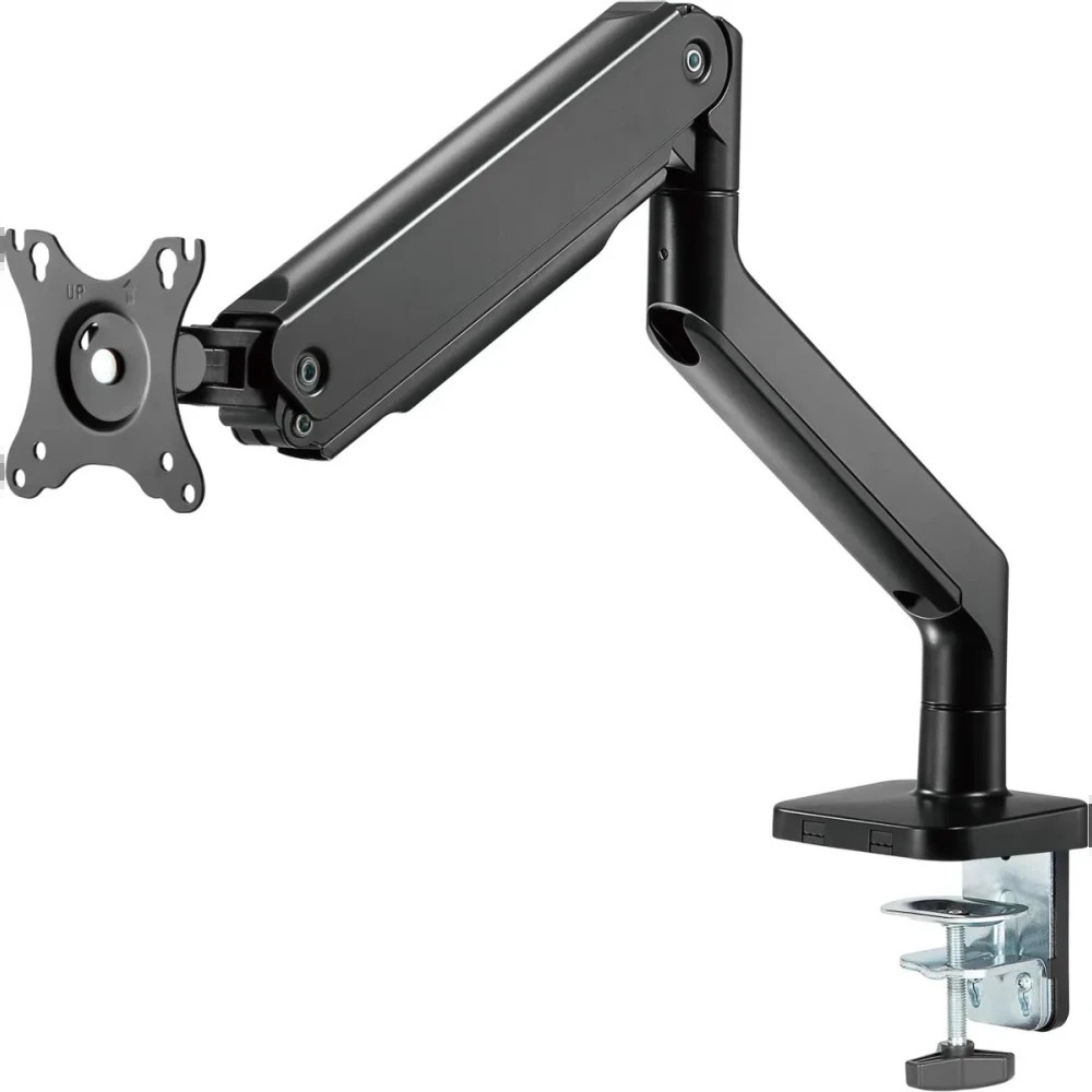 Кронштейн для мониторов Ultramounts UM730 черный 17"-45" макс.16кг крепление к столешнице поворот и