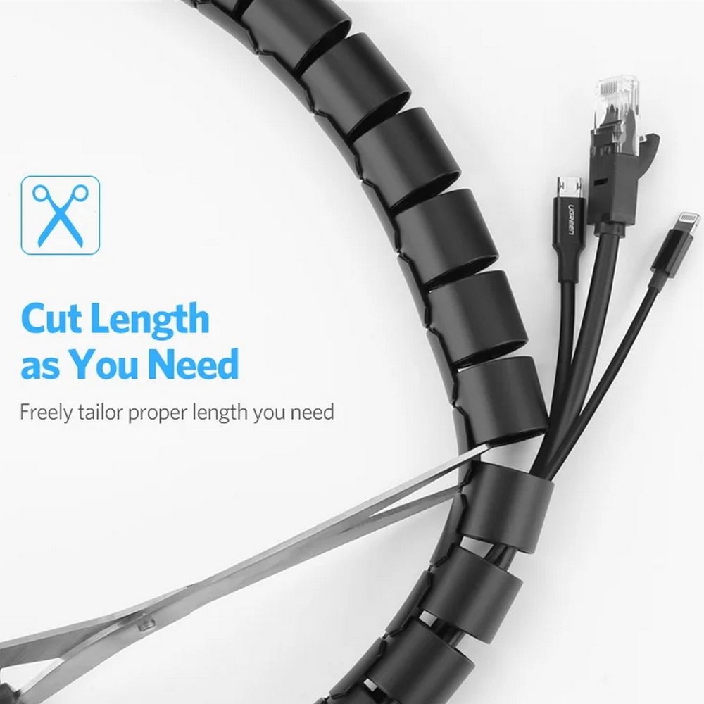 Трубка защитная для проводов UGREEN LP121 (30819) Protection Tube. Диаметр: 25 мм. Длина:3 м. Цвет: