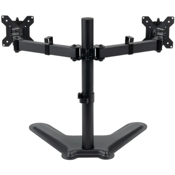 Кронштейн для монитора Filum FL-DMT002DB черный, подставка на стол, два монитора, VESA: 75/100, 10-3