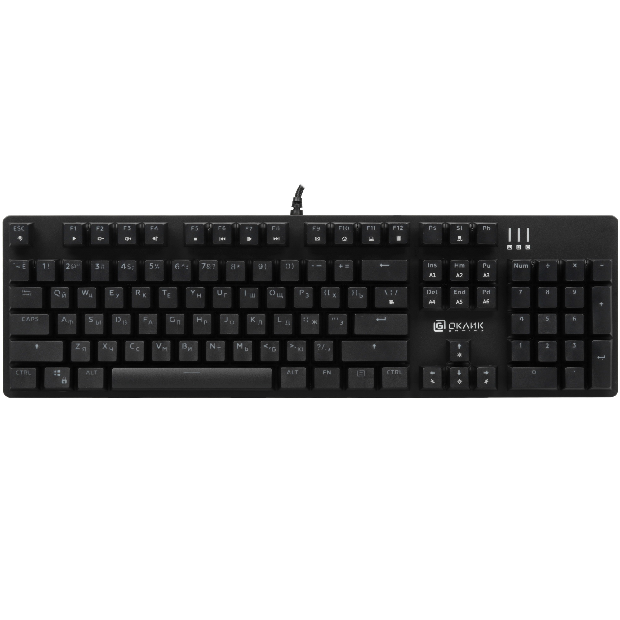 Клавиатура Oklick 990 G2 (1875240) проводная, USB, черный