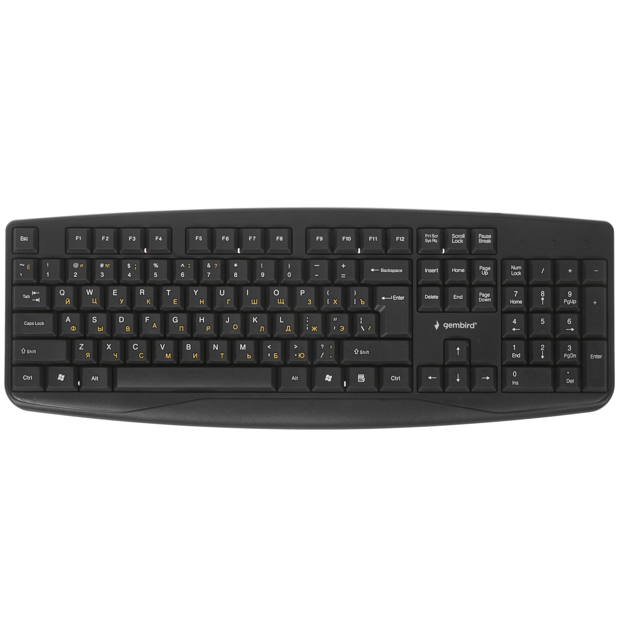 Клавиатура Gembird KB-8351U-BL проводная, USB, черный