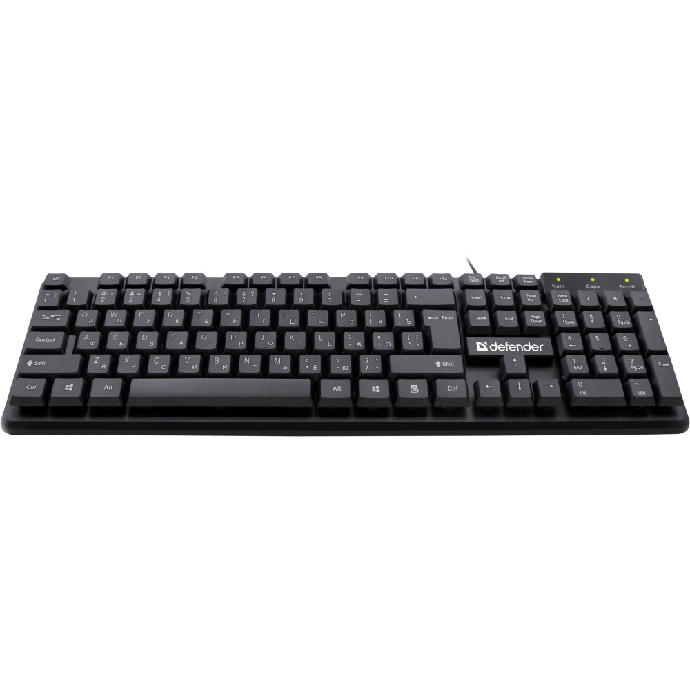 Клавиатура Defender Symbol HB-559 RU проводная USB чёрный