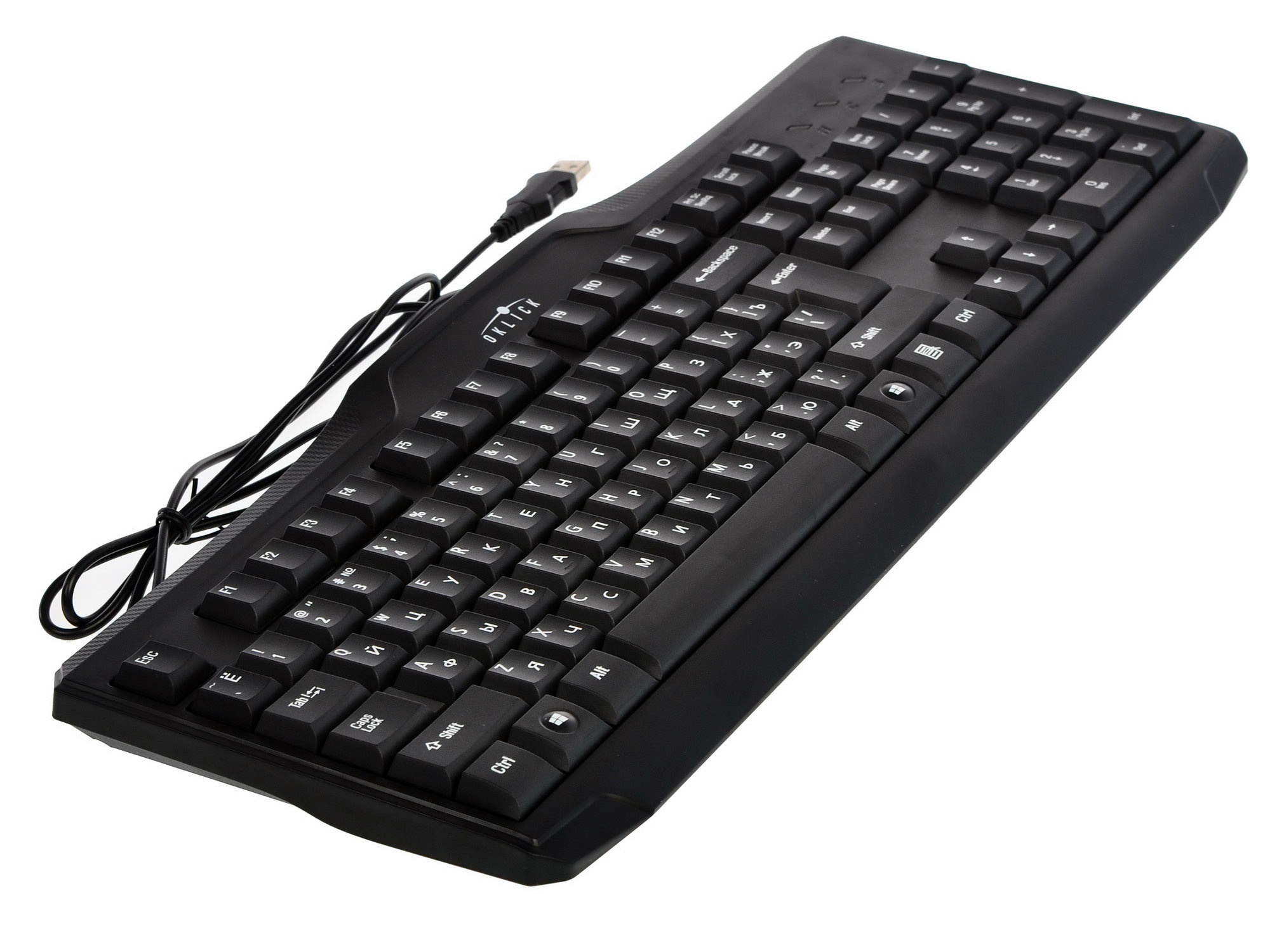 Клавиатура Oklick 170M черный USB