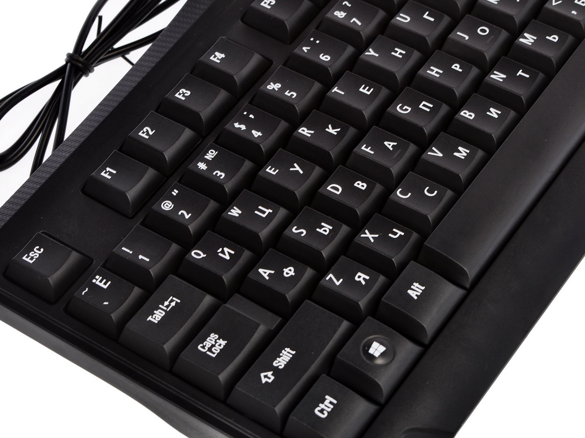 Клавиатура Oklick 170M черный USB