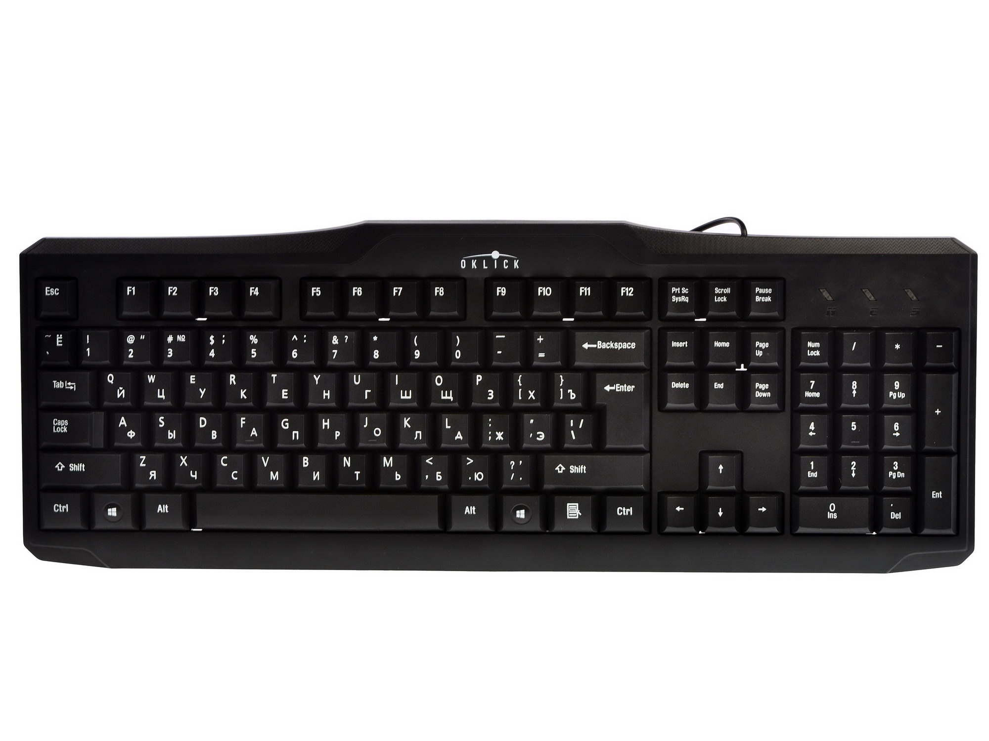 Клавиатура Oklick 170M черный USB