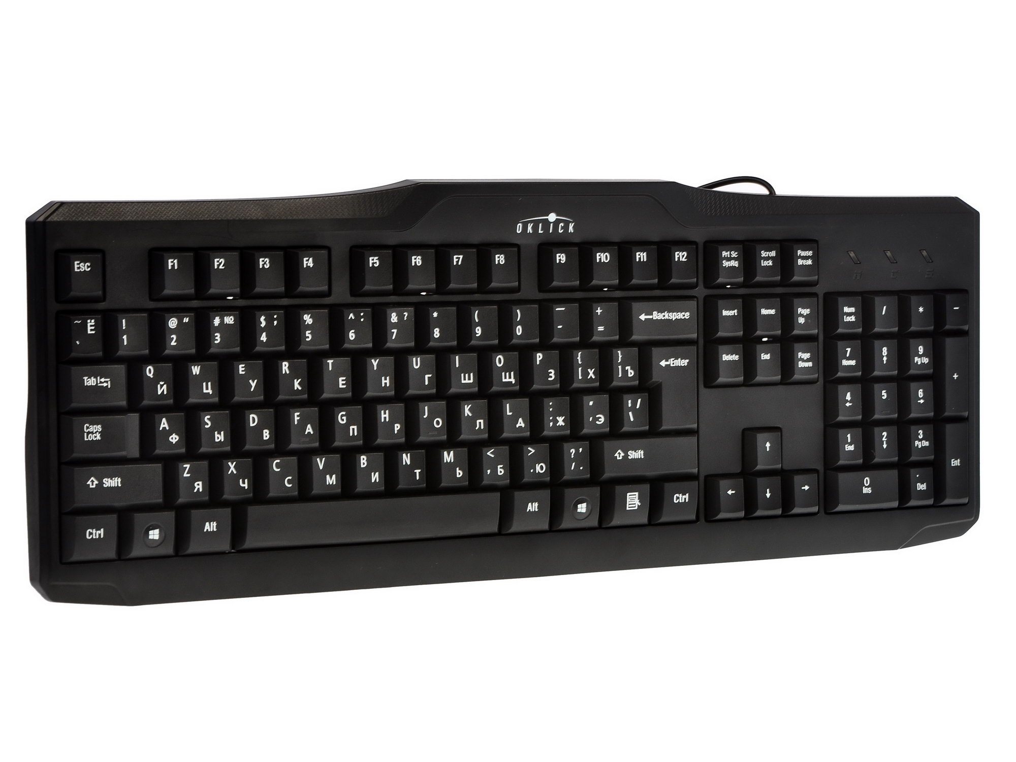 Клавиатура Oklick 170M черный USB