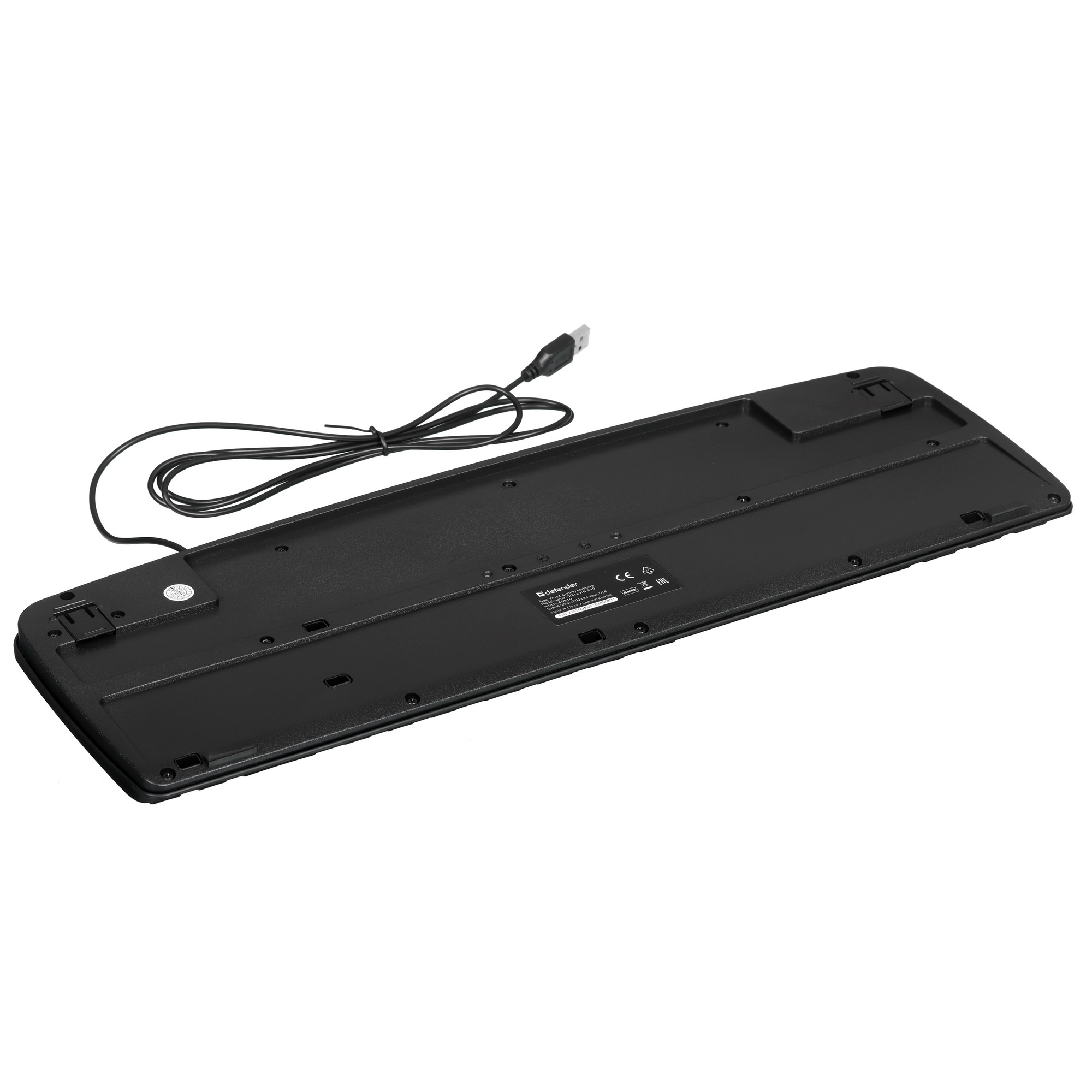 Клавиатура Defender Office HB-910 RU  проводная, USB, черный