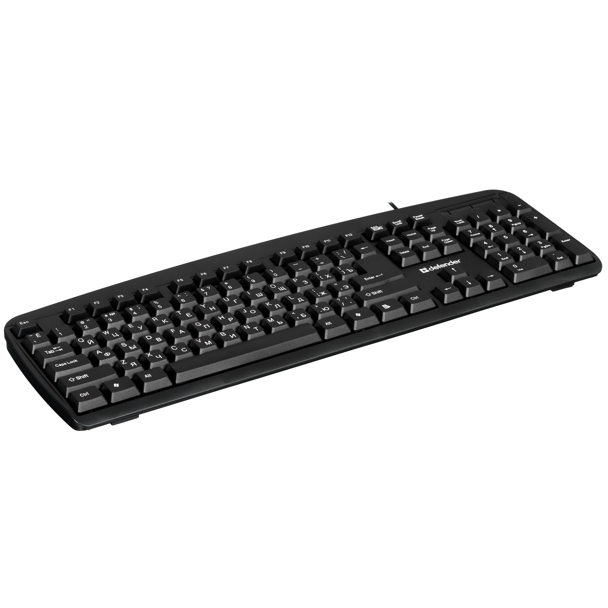 Клавиатура Defender Office HB-910 RU  проводная, USB, черный