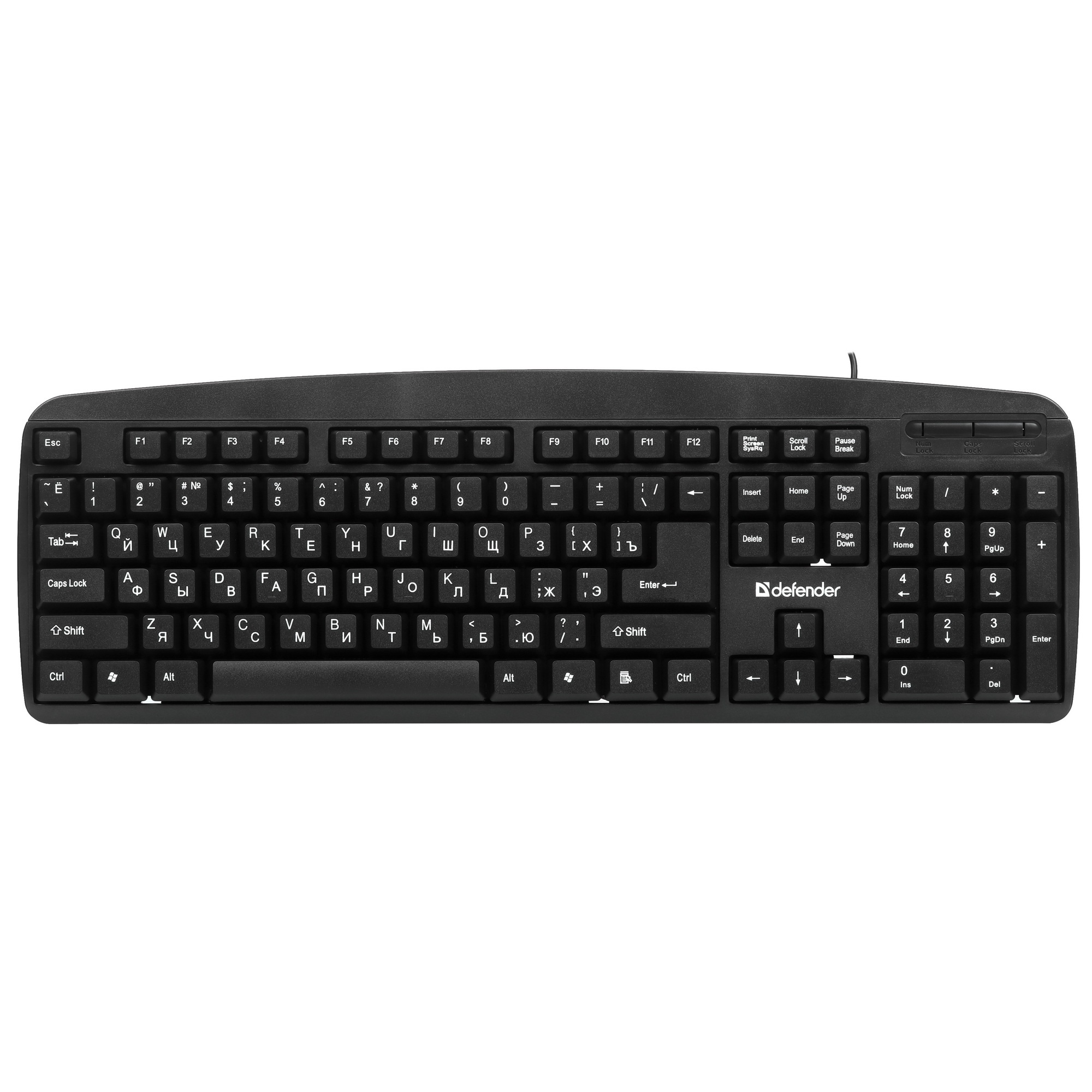 Клавиатура Defender Office HB-910 RU  проводная, USB, черный