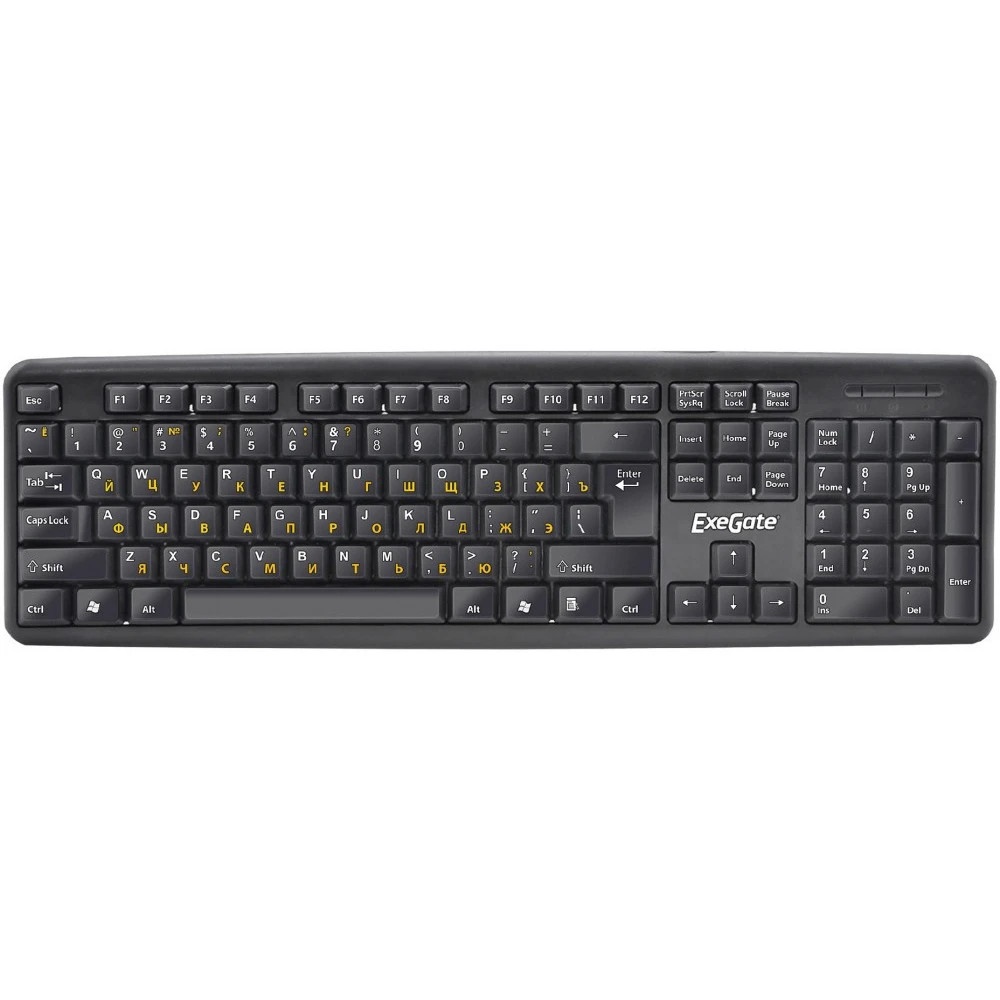 Клавиатура ExeGate Professional Standard LY-331L2 (USB, полноразмерная, влагозащищенная, 104кл., Ent