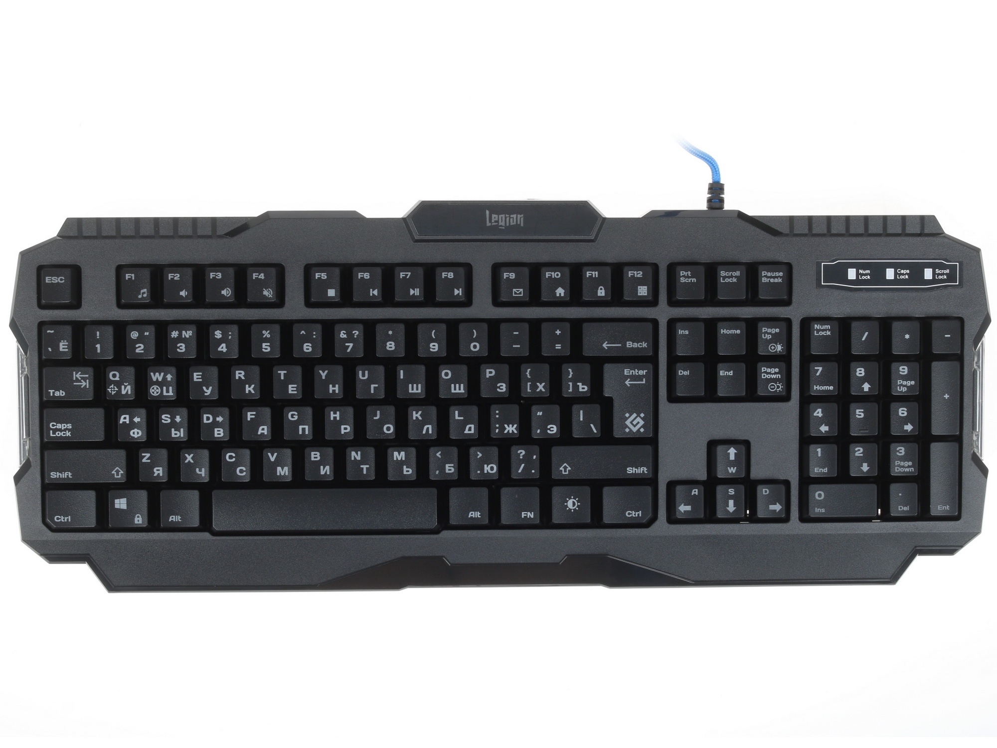 Клавиатура Defender Legion GK-010DL RUпроводная, USB, чёрный