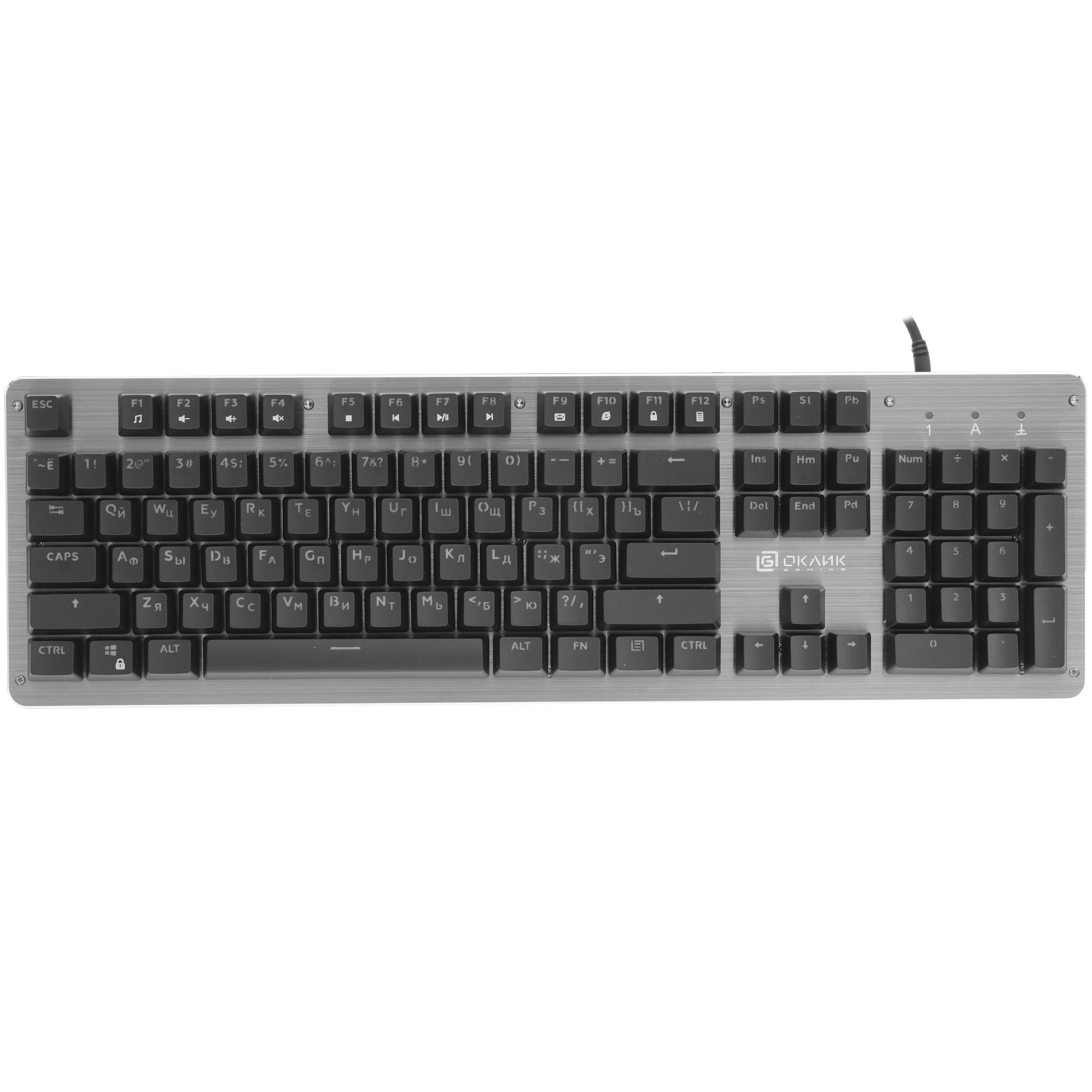 Клавиатура Oklick 970G DARK KNIGHT механическая черный USB Gamer LED