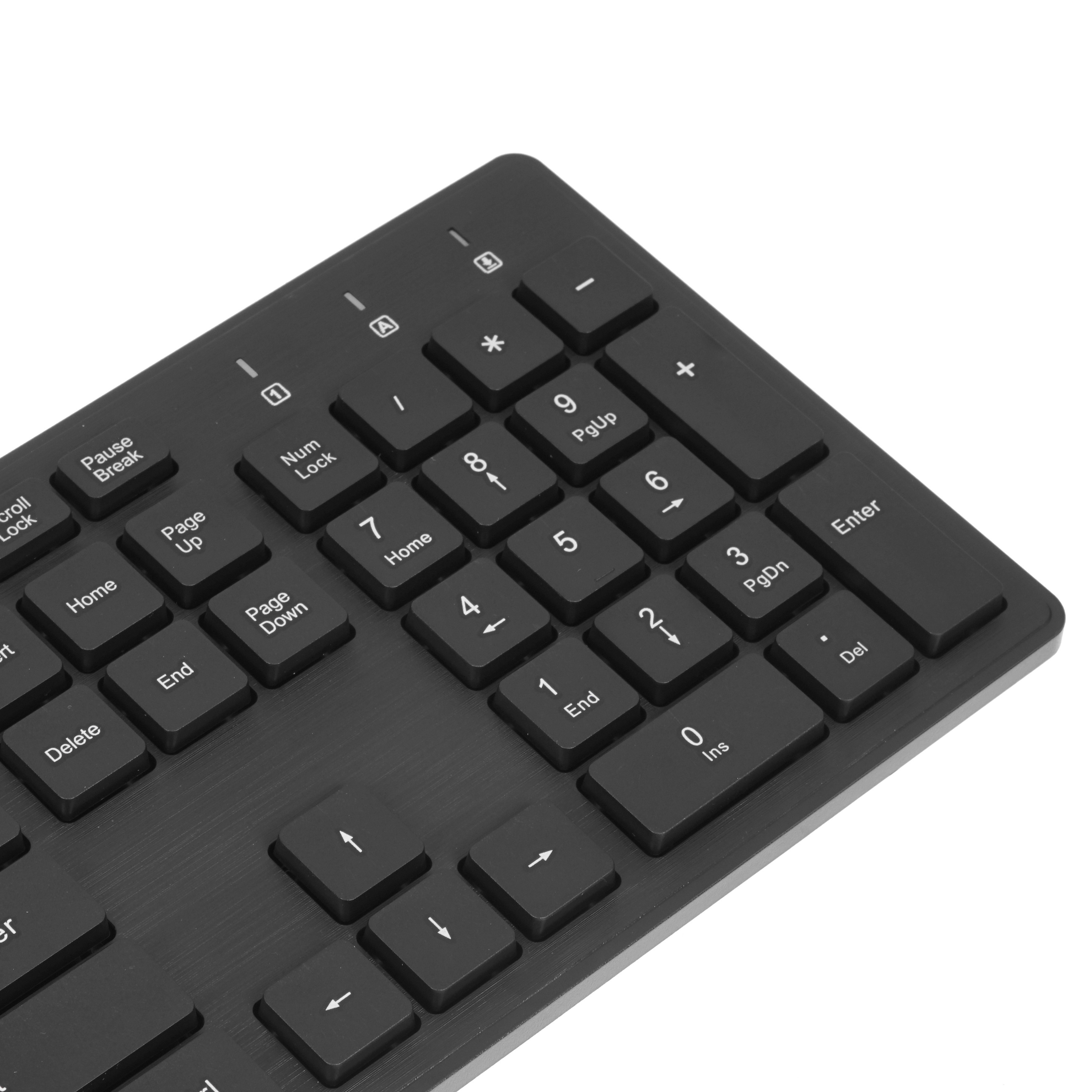 Клавиатура Oklick 520M2U проводная, USB, черный + черный