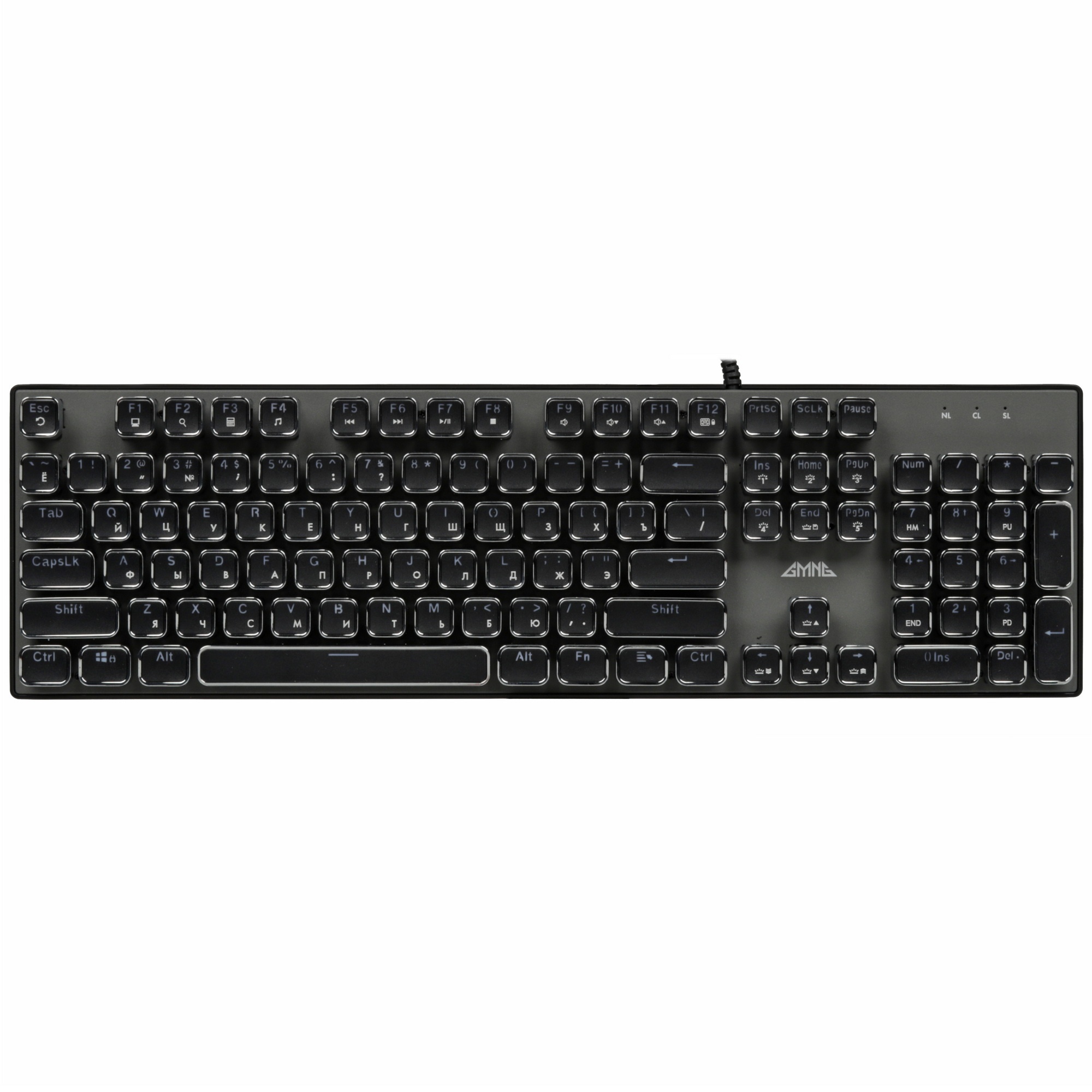 Клавиатура GMNG GG-KB815X (1913914) проводная, USB, черный + белый