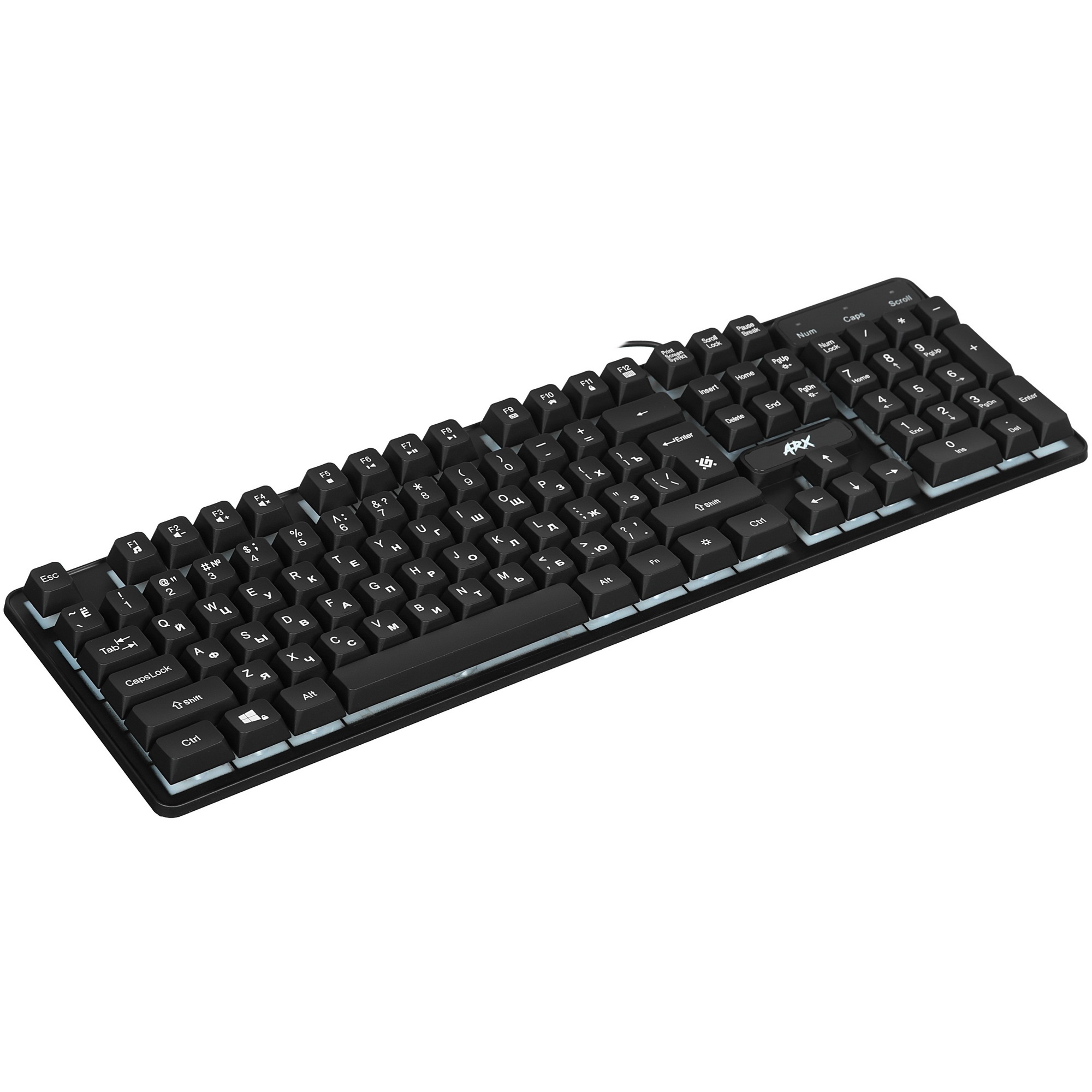 Клавиатура Defender Arx GK-196L RU  проводная, USB, черный