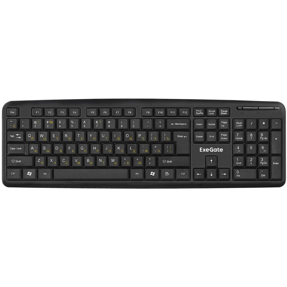Клавиатура ExeGate LY-331S (EX293971RUS) проводная, USB, черный