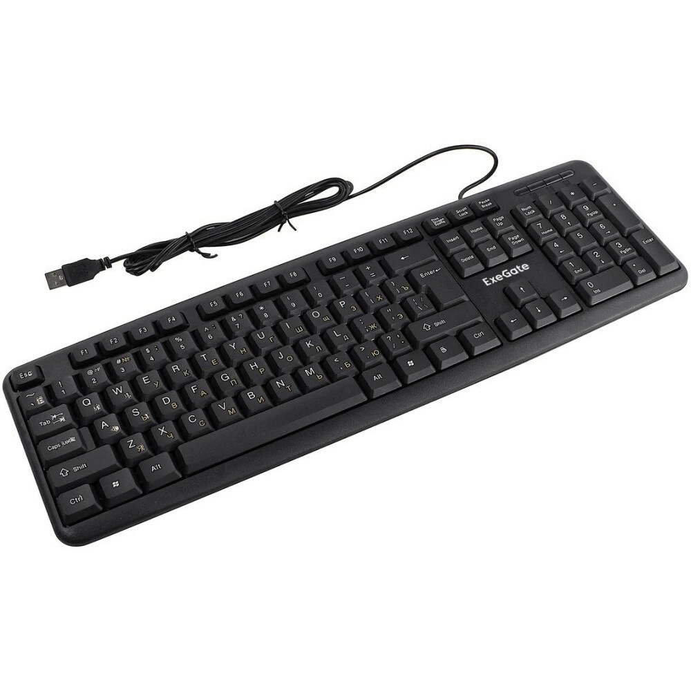 Клавиатура ExeGate LY-331S (EX293971RUS) проводная, USB, черный