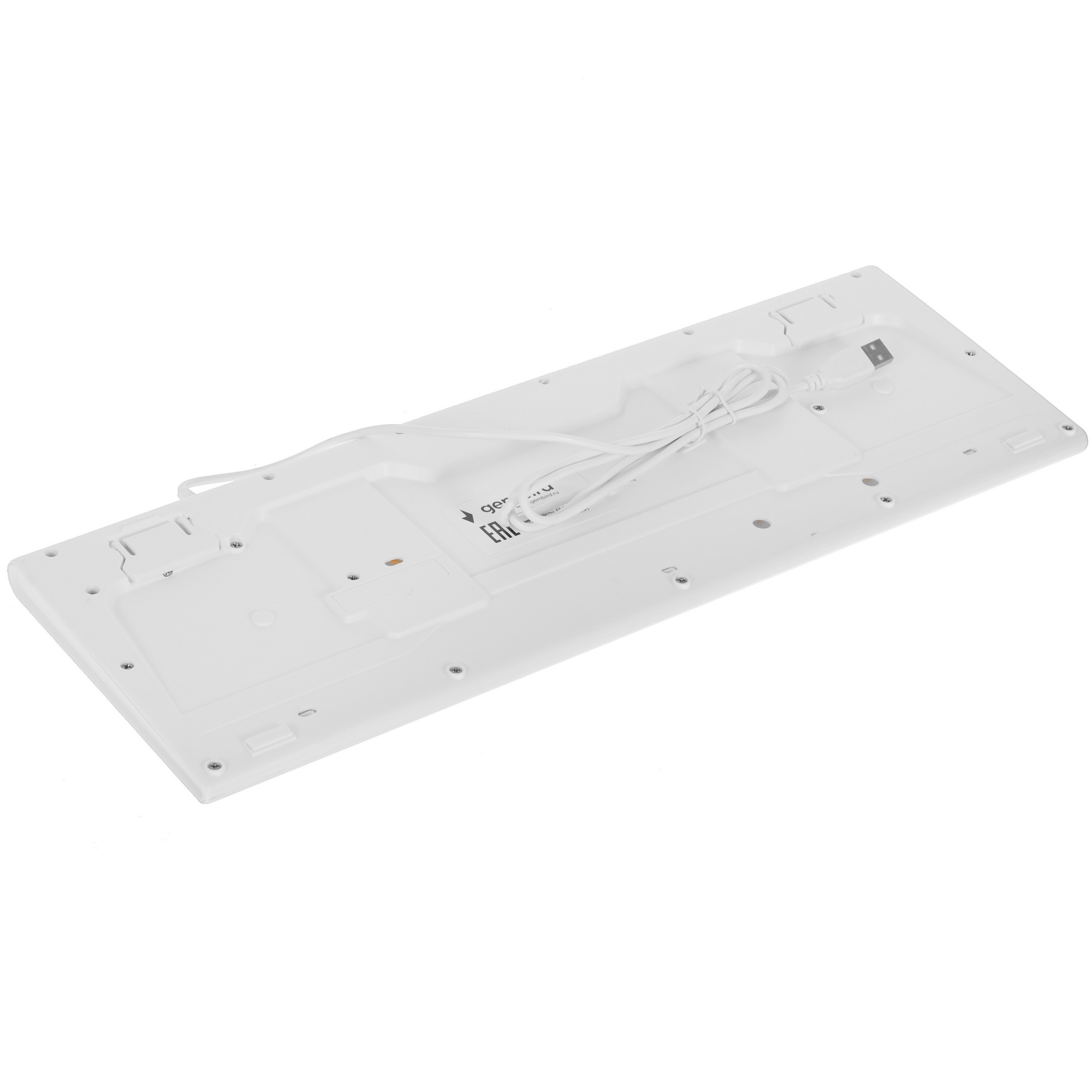 Клавиатура Gembird KB-8354U проводная, USB, бежевый/белый