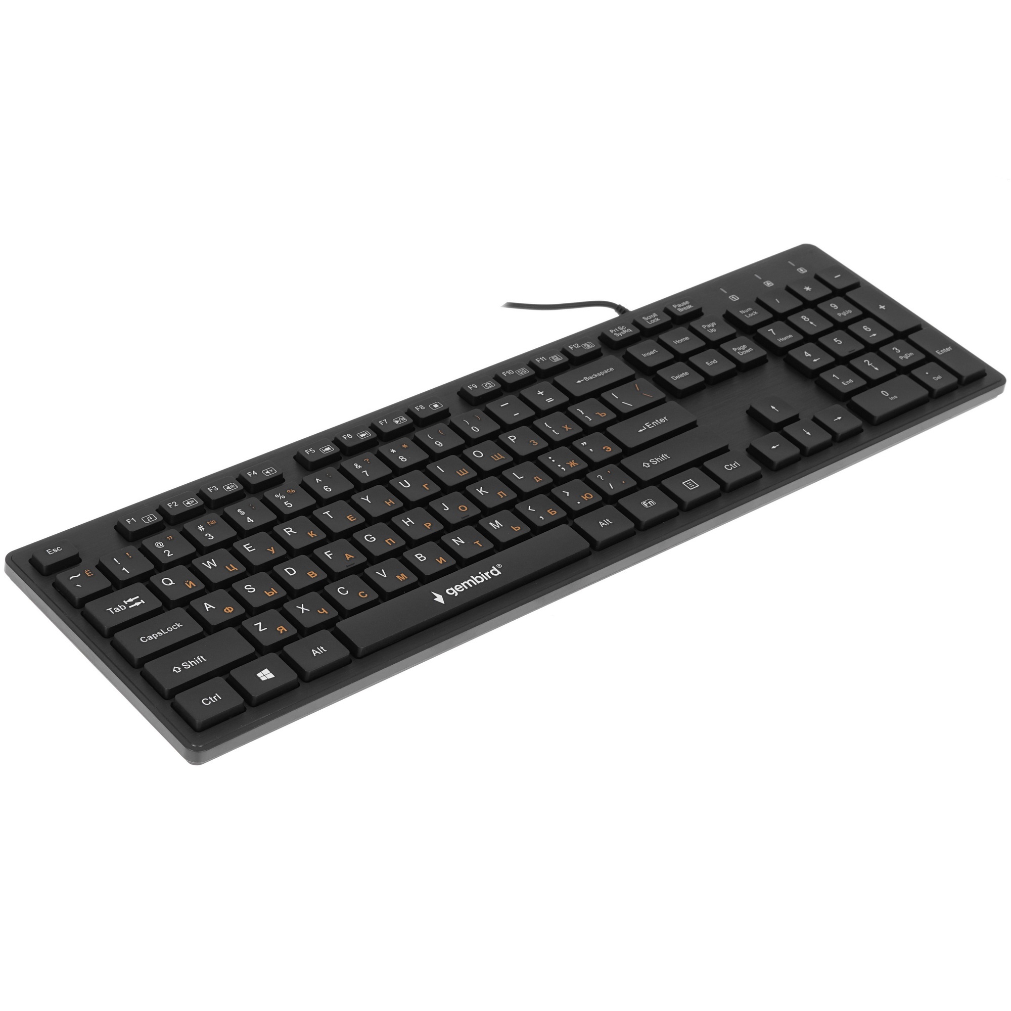 Клавиатура Gembird KB-8360U проводная, USB, черный