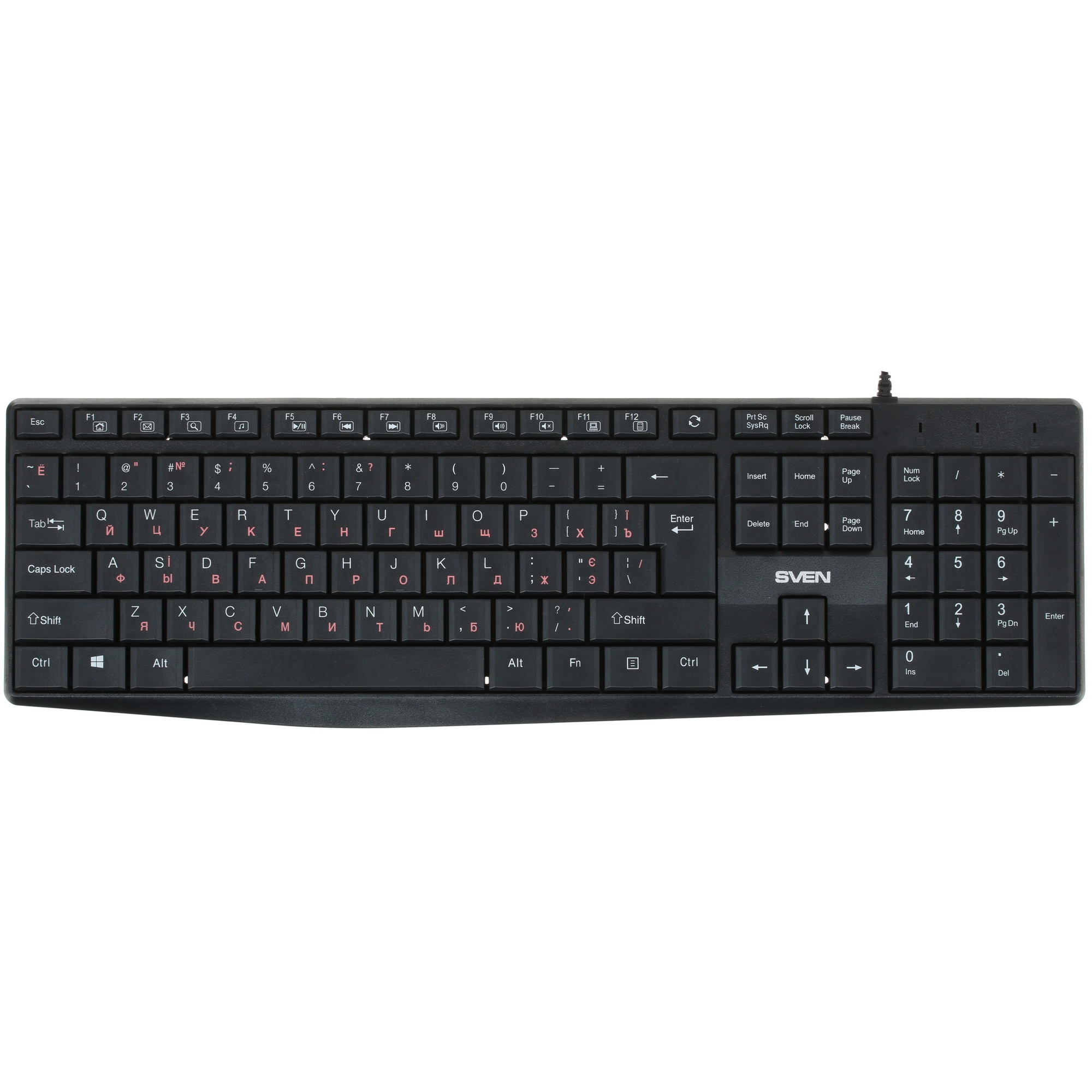Клавиатура Sven KB-S305 чёрная USB