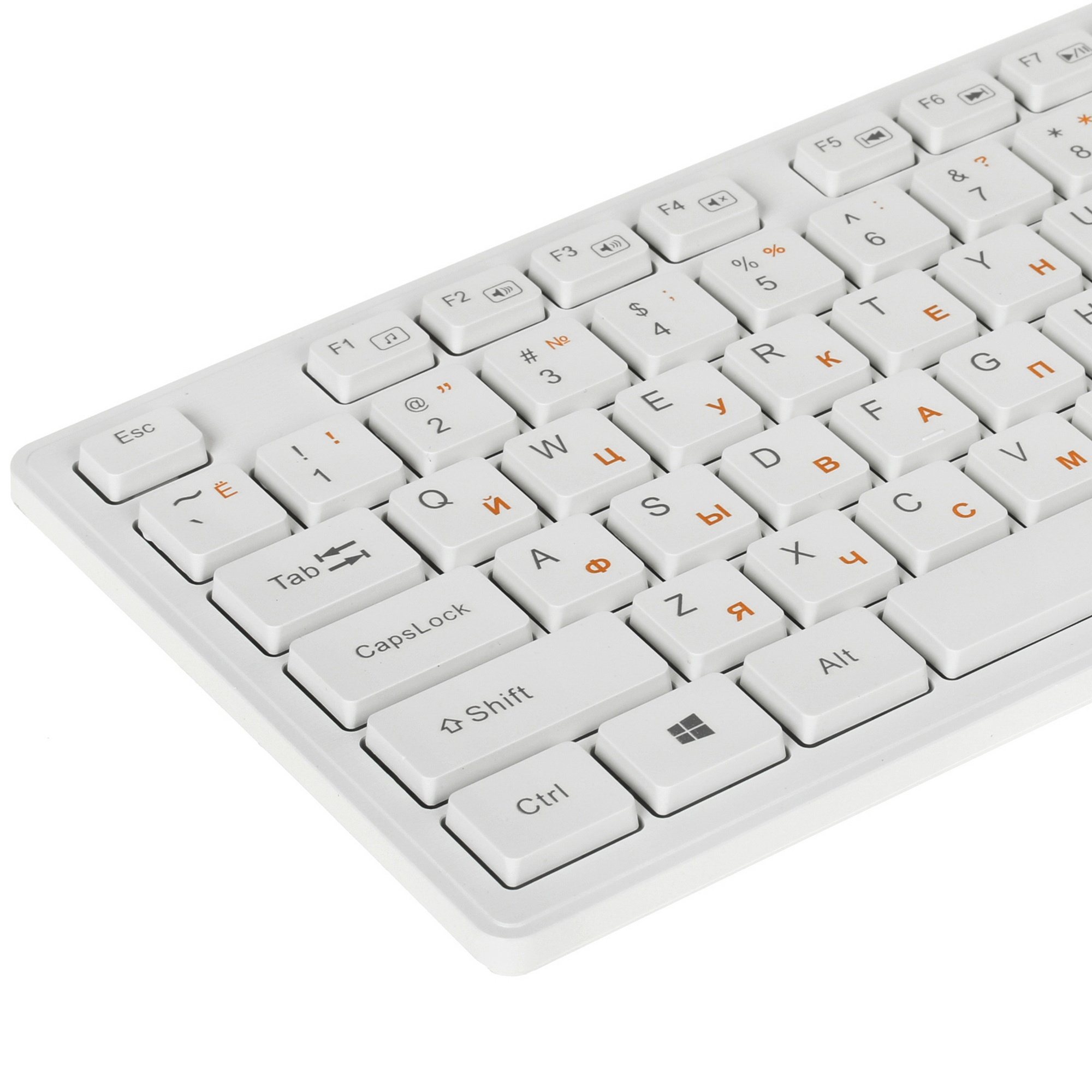 Клавиатура Oklick 500M проводная, USB, белый