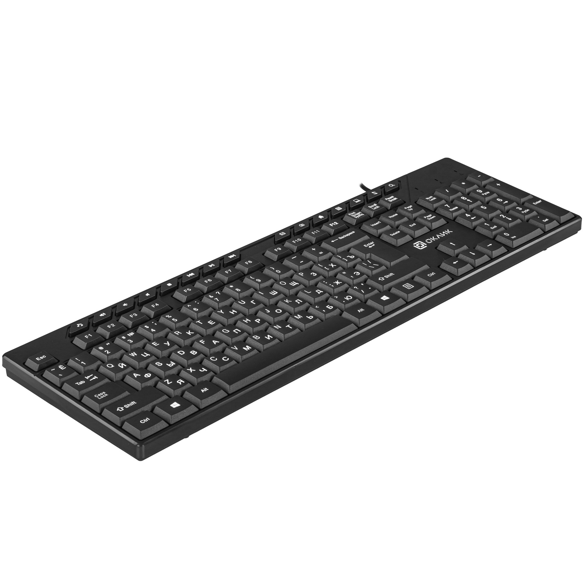 Клавиатура Oklick 125M проводная, USB, черный