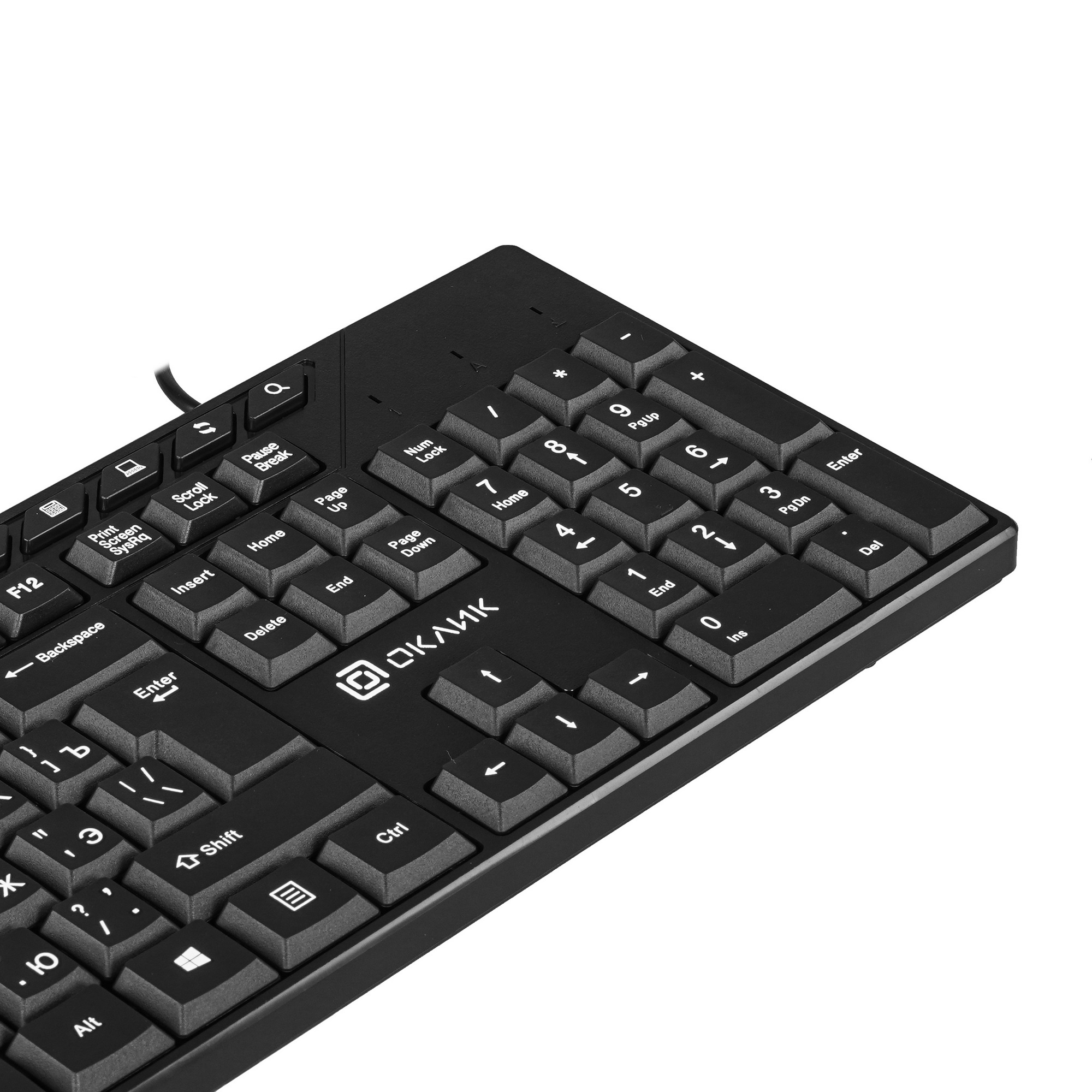 Клавиатура Oklick 125M проводная, USB, черный
