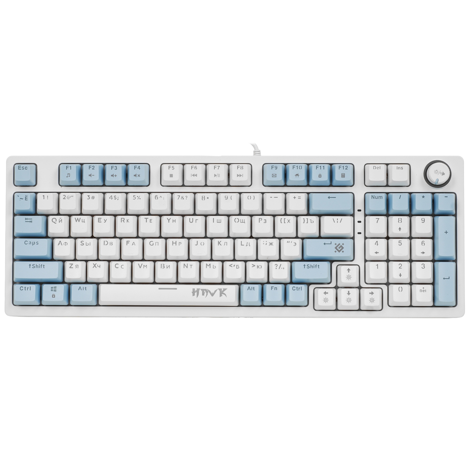 Клавиатура Defender Hawk GK-418  проводная, USB, белый