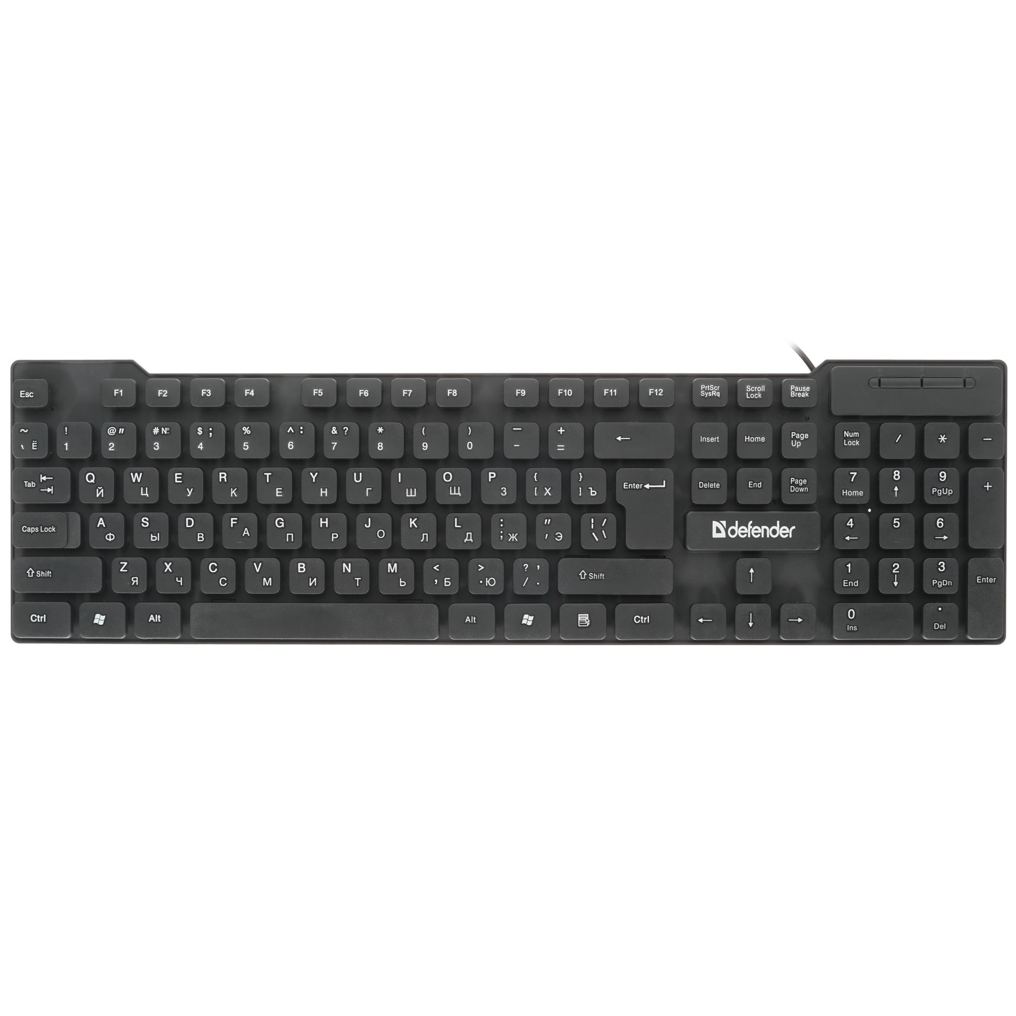 Клавиатура Defender Element HB-190  проводная, USB, черный