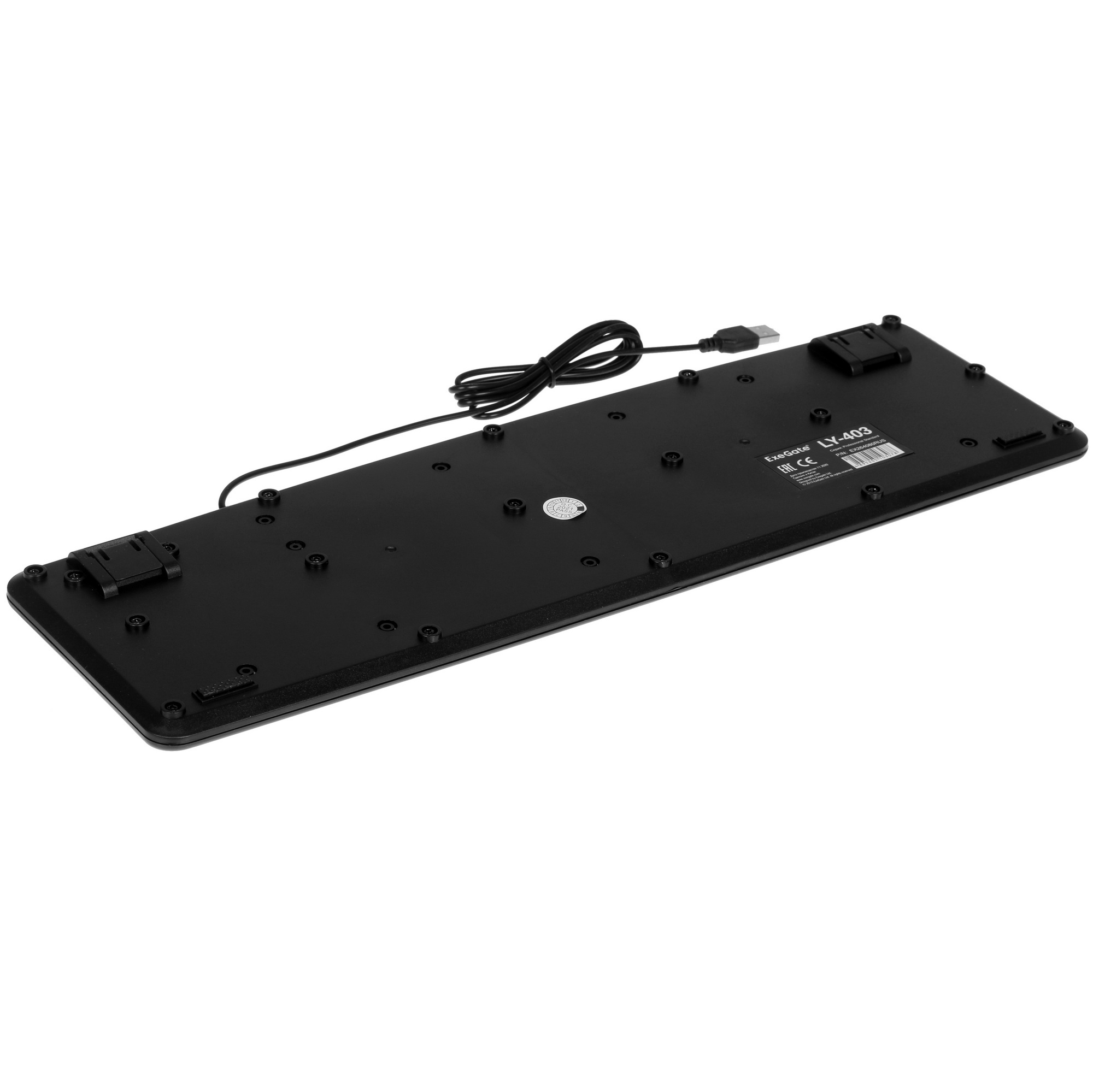 Клавиатура ExeGate LY-403 (EX264080RUS) проводная, USB, черный