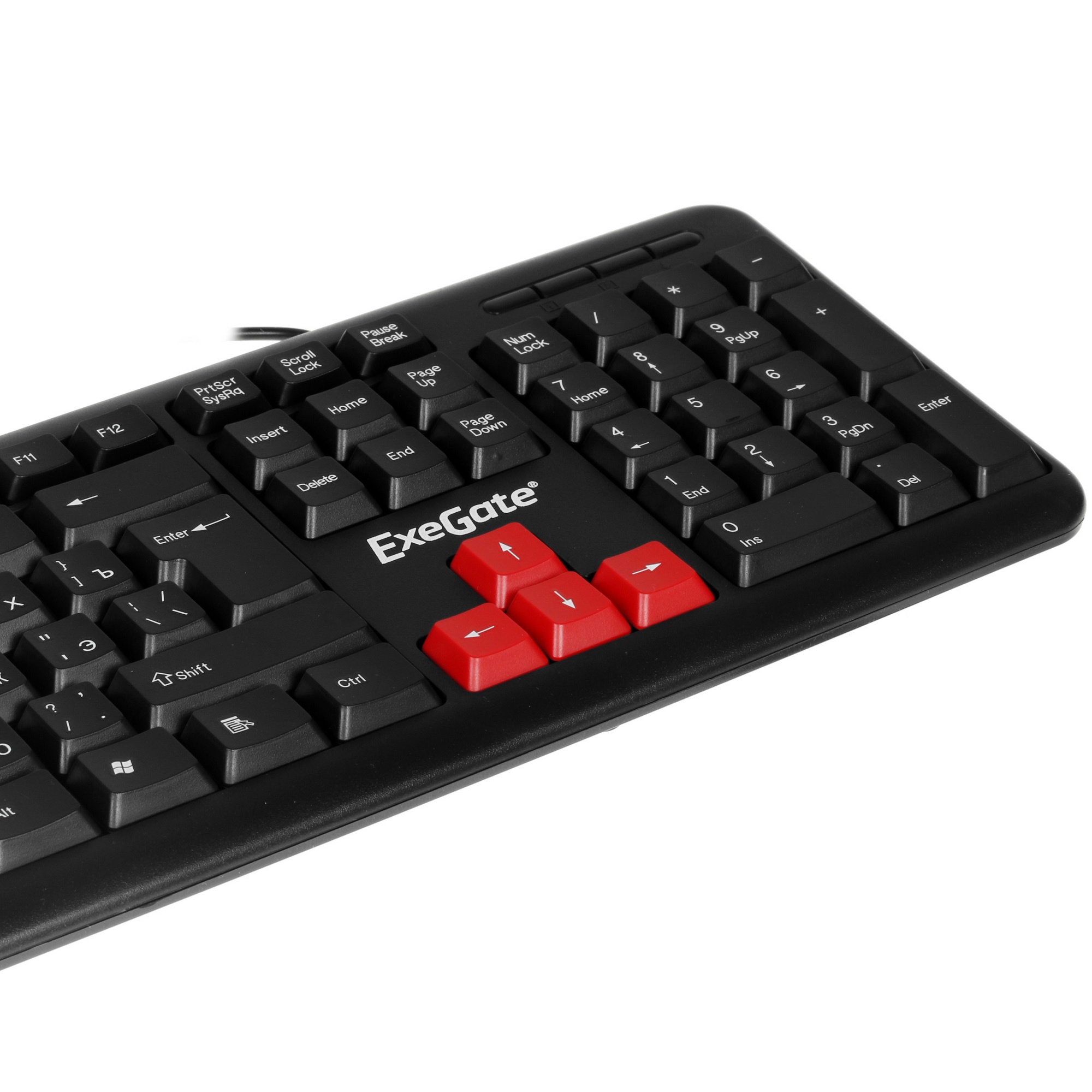 Клавиатура ExeGate LY-403 (EX264080RUS) проводная, USB, черный