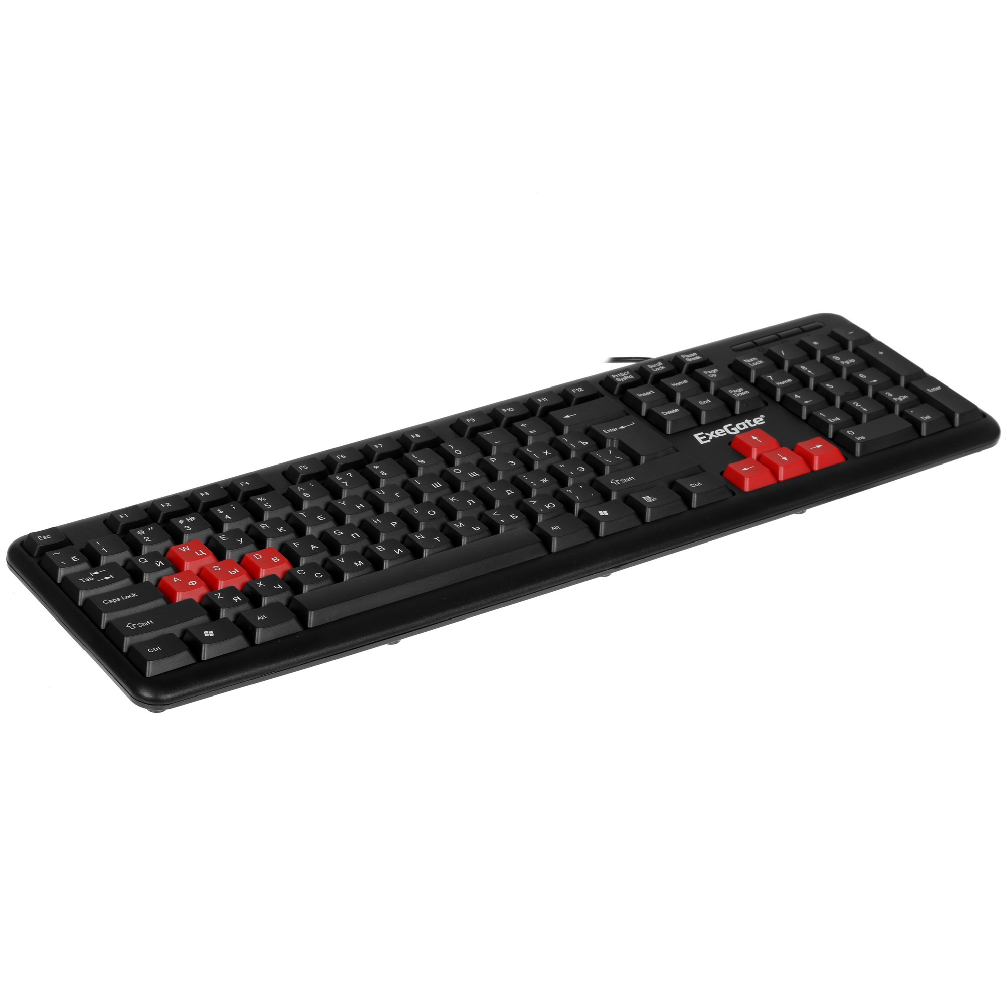 Клавиатура ExeGate LY-403 (EX264080RUS) проводная, USB, черный
