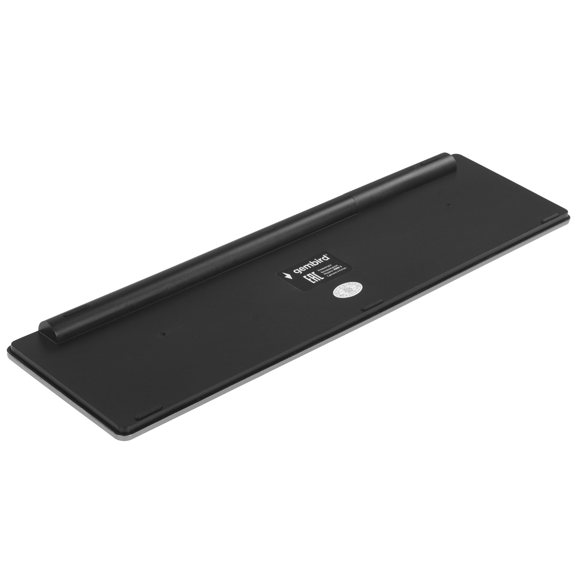 Клавиатура Gembird KBW-3 беспроводная, USB, серебристый/чёрный