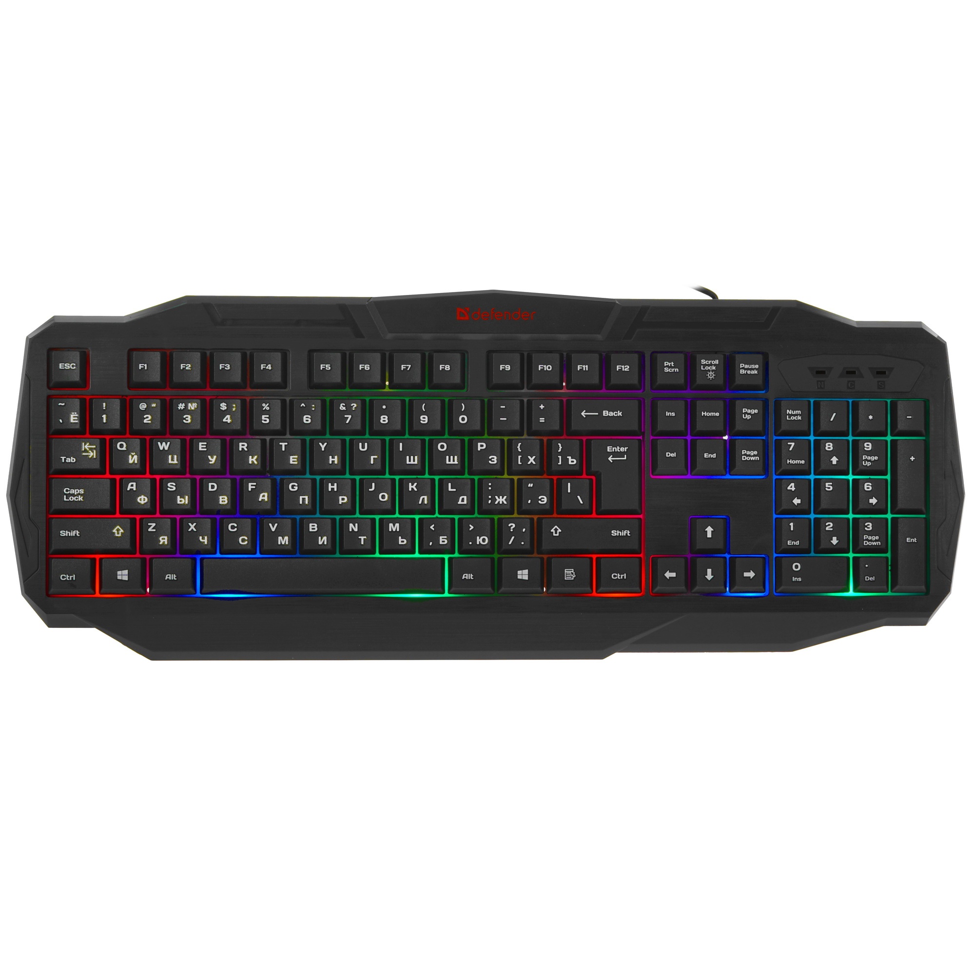 Клавиатура Defender Ultra HB-330L RU  проводная, USB, чёрный
