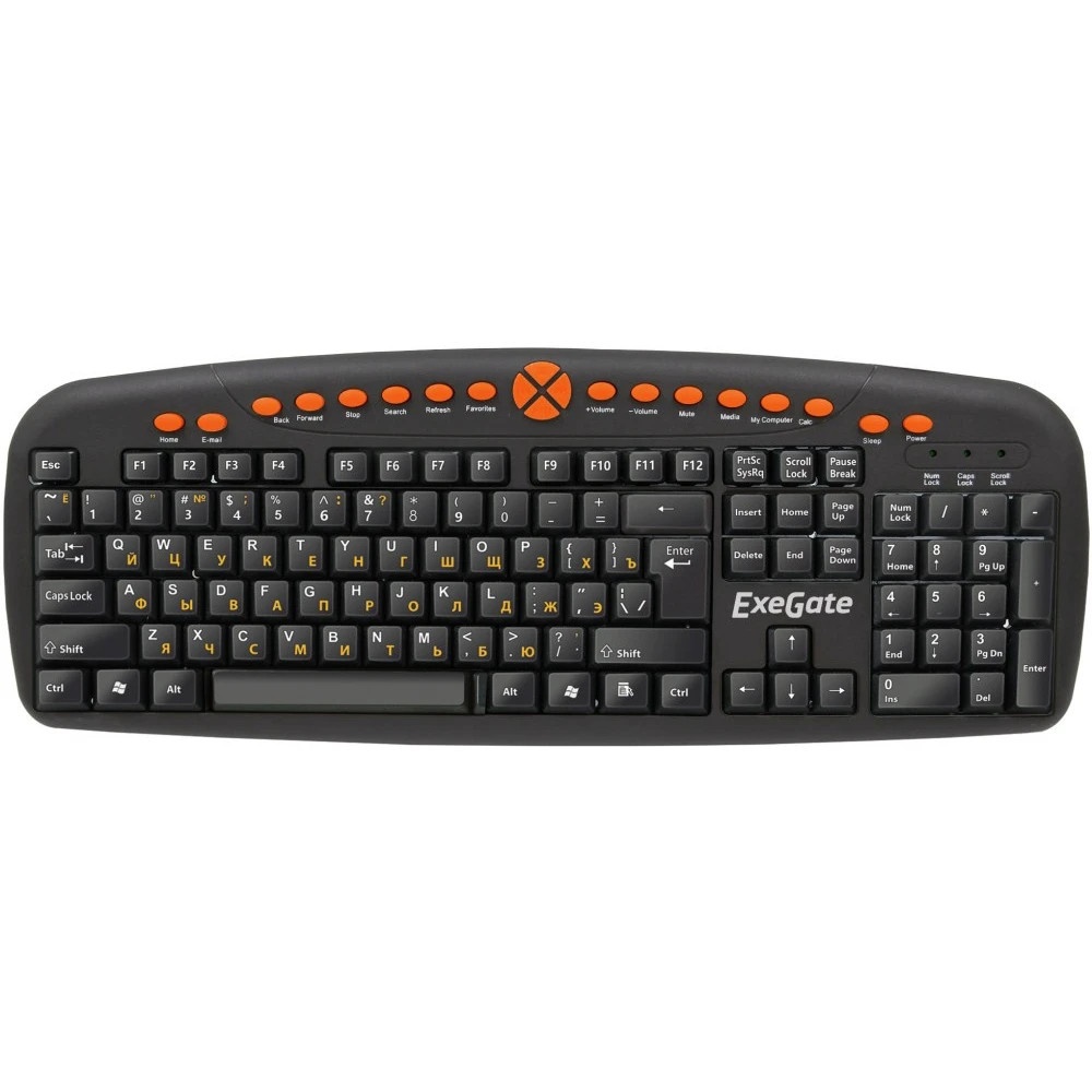 Клавиатура ExeGate LY-504M (EX280435RUS) проводная, USB, черный