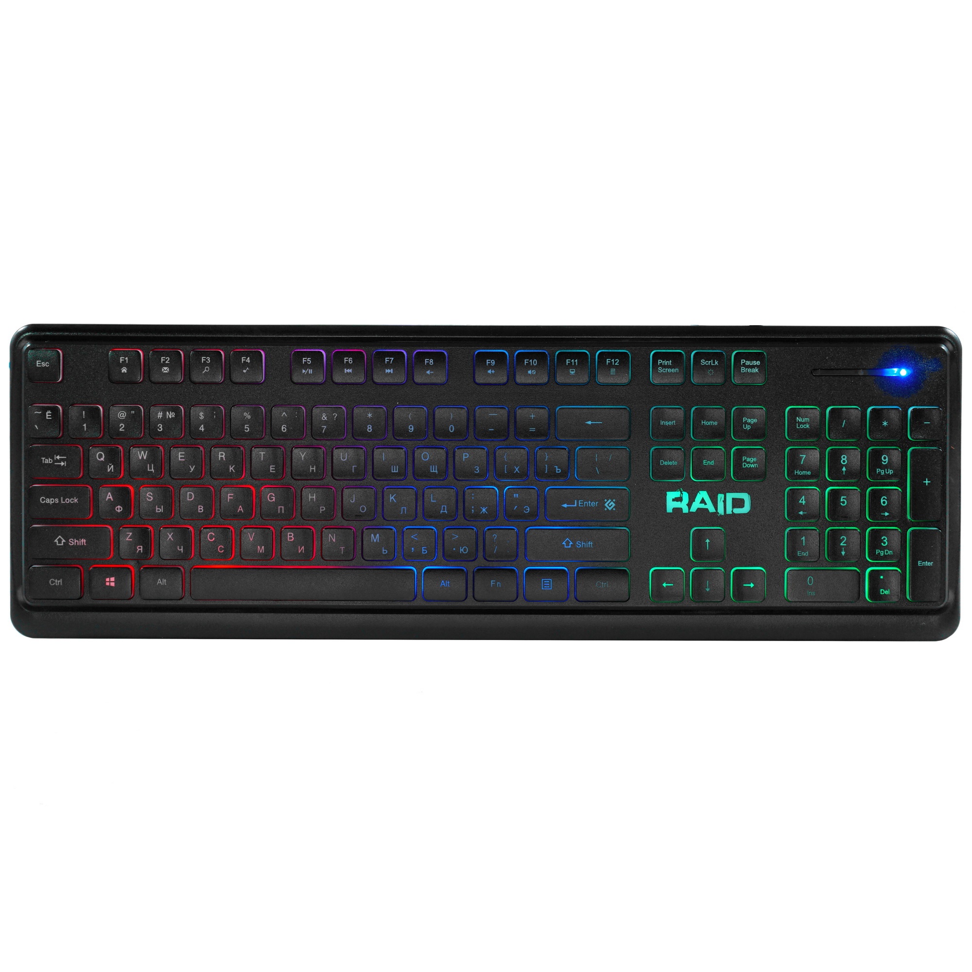 Клавиатура Defender Raid GK-778DL  проводная, USB, черный