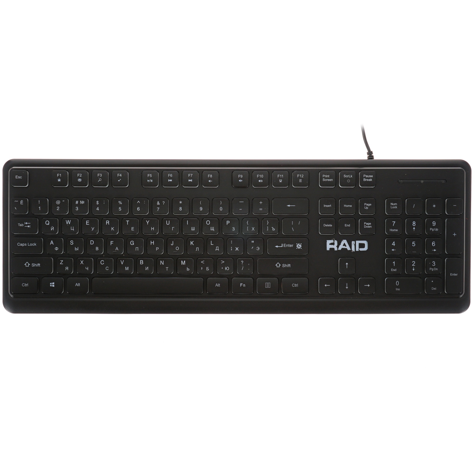 Клавиатура Defender Raid GK-778DL  проводная, USB, черный