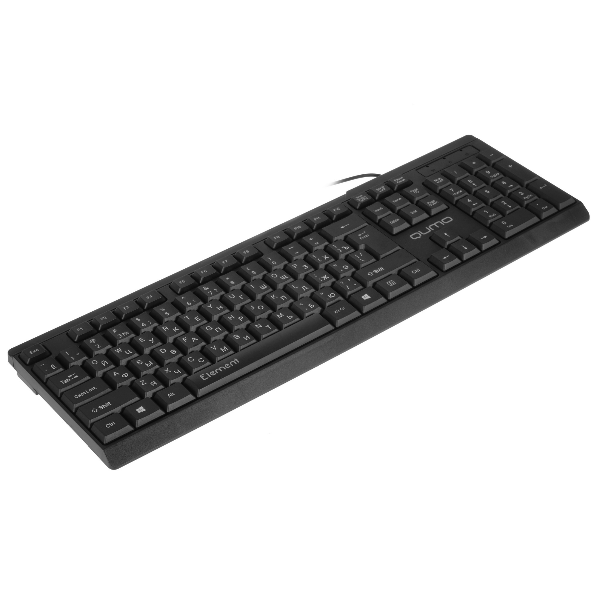 Клавиатура Qumo office Element К65, проводная, 104