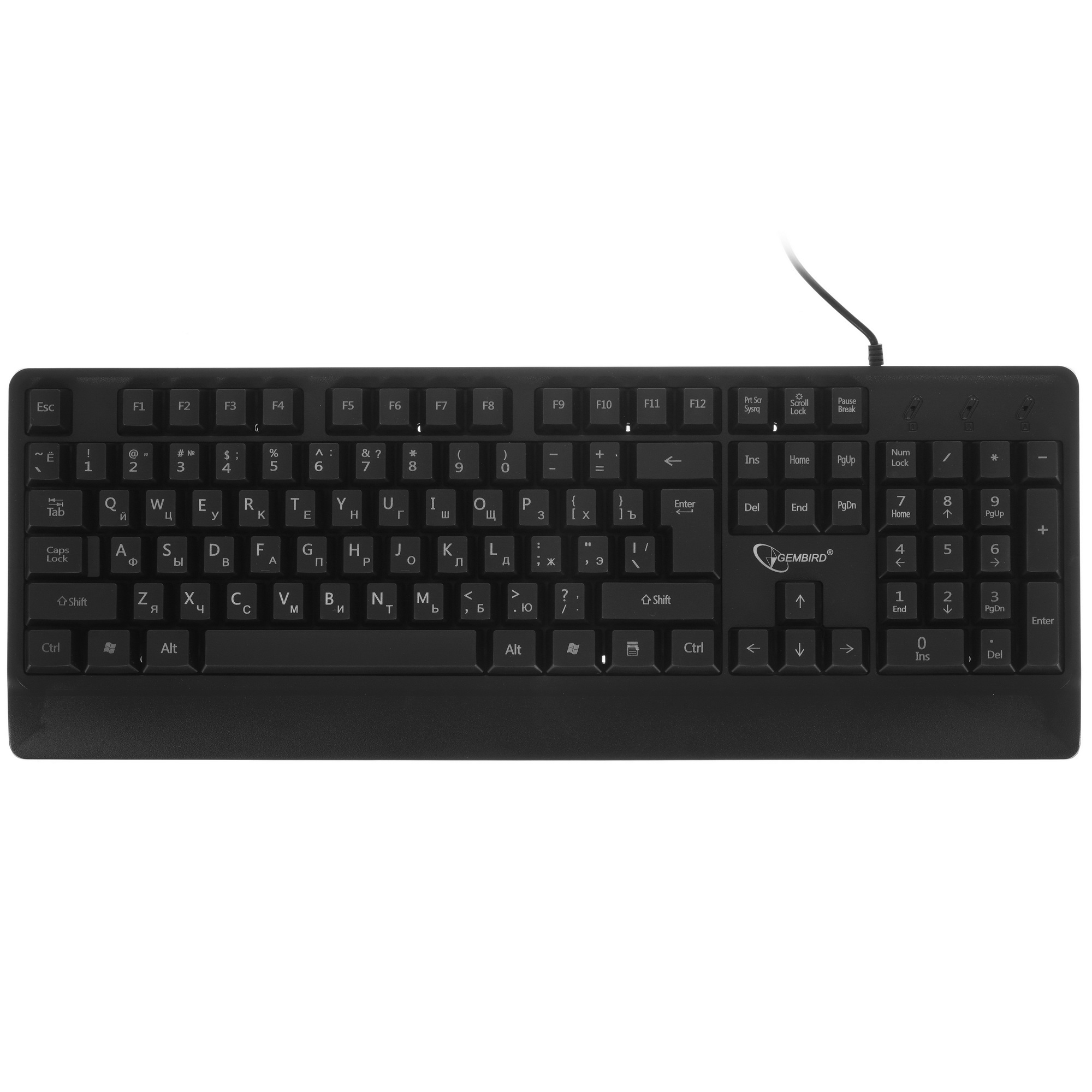 Клавиатура Gembird KB-220L проводная, USB, черный