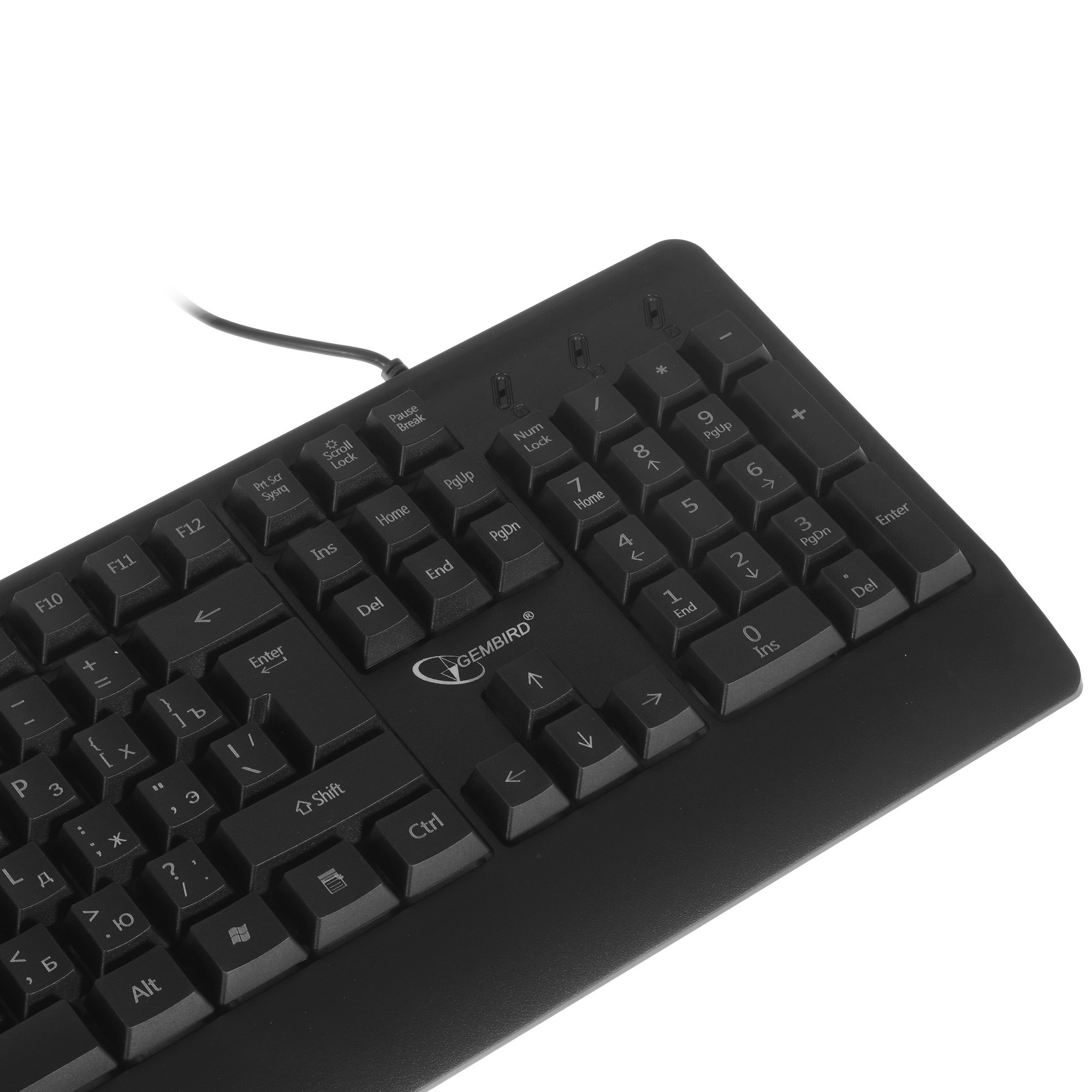 Клавиатура Gembird KB-220L проводная, USB, черный