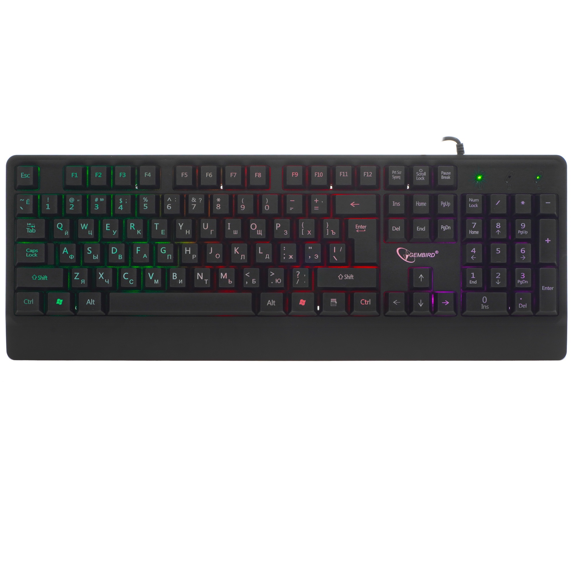 Клавиатура Gembird KB-220L проводная, USB, черный