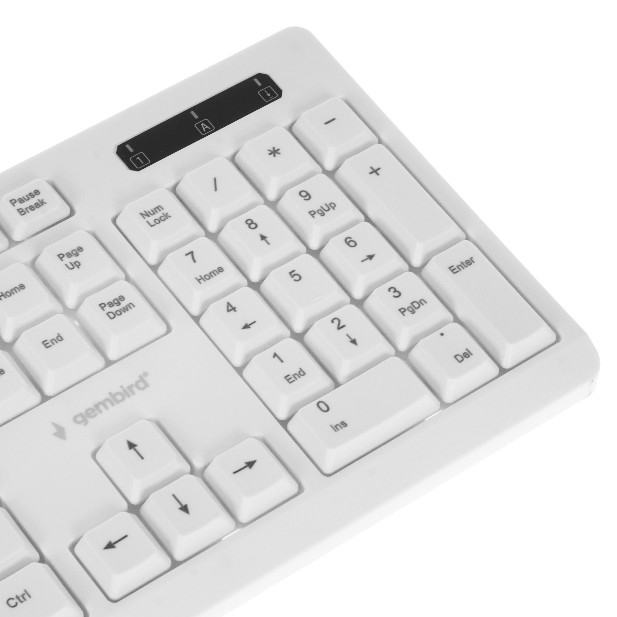 Клавиатура Gembird KB-8355U проводная, USB, белый