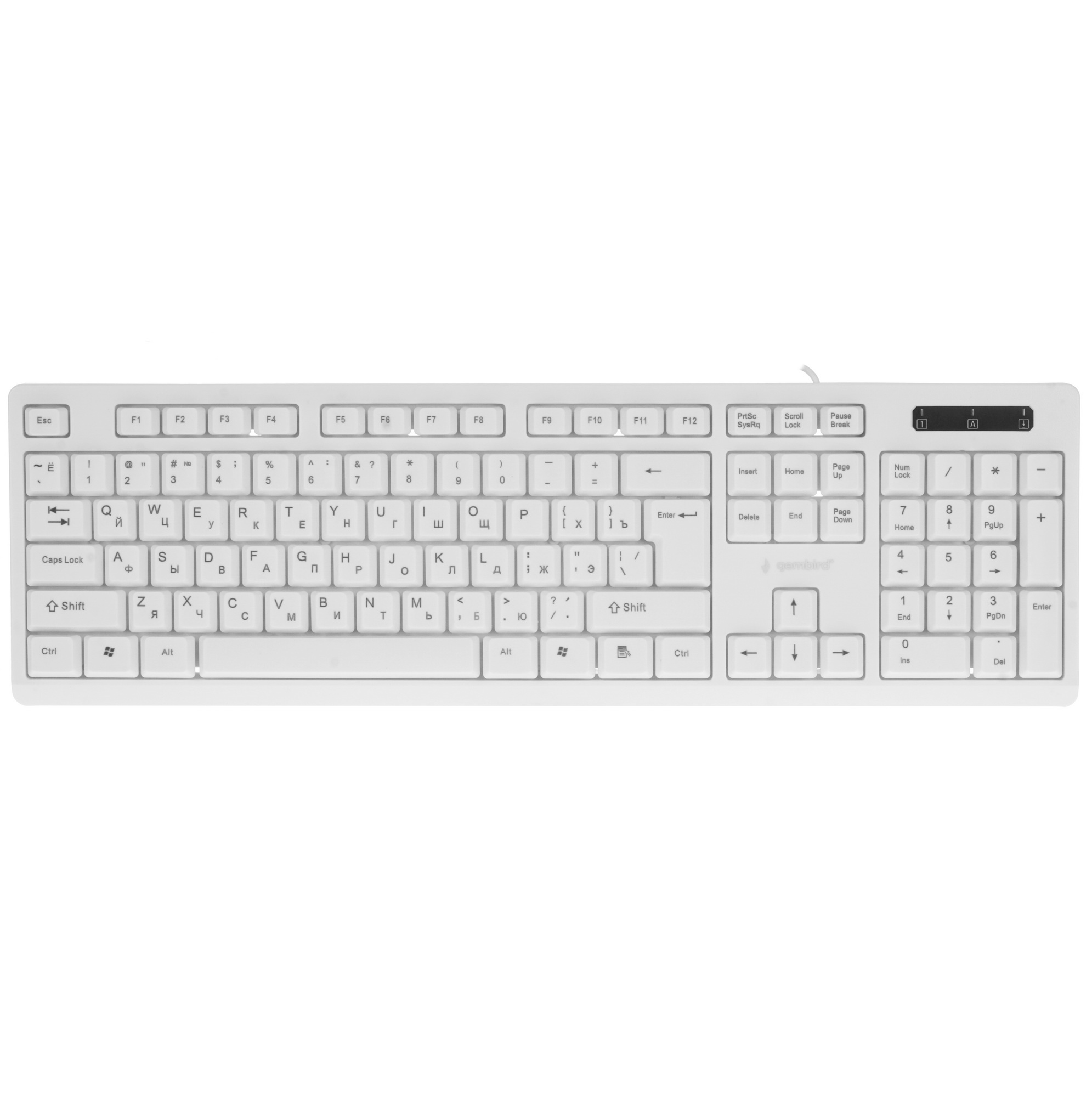 Клавиатура Gembird KB-8355U проводная, USB, белый
