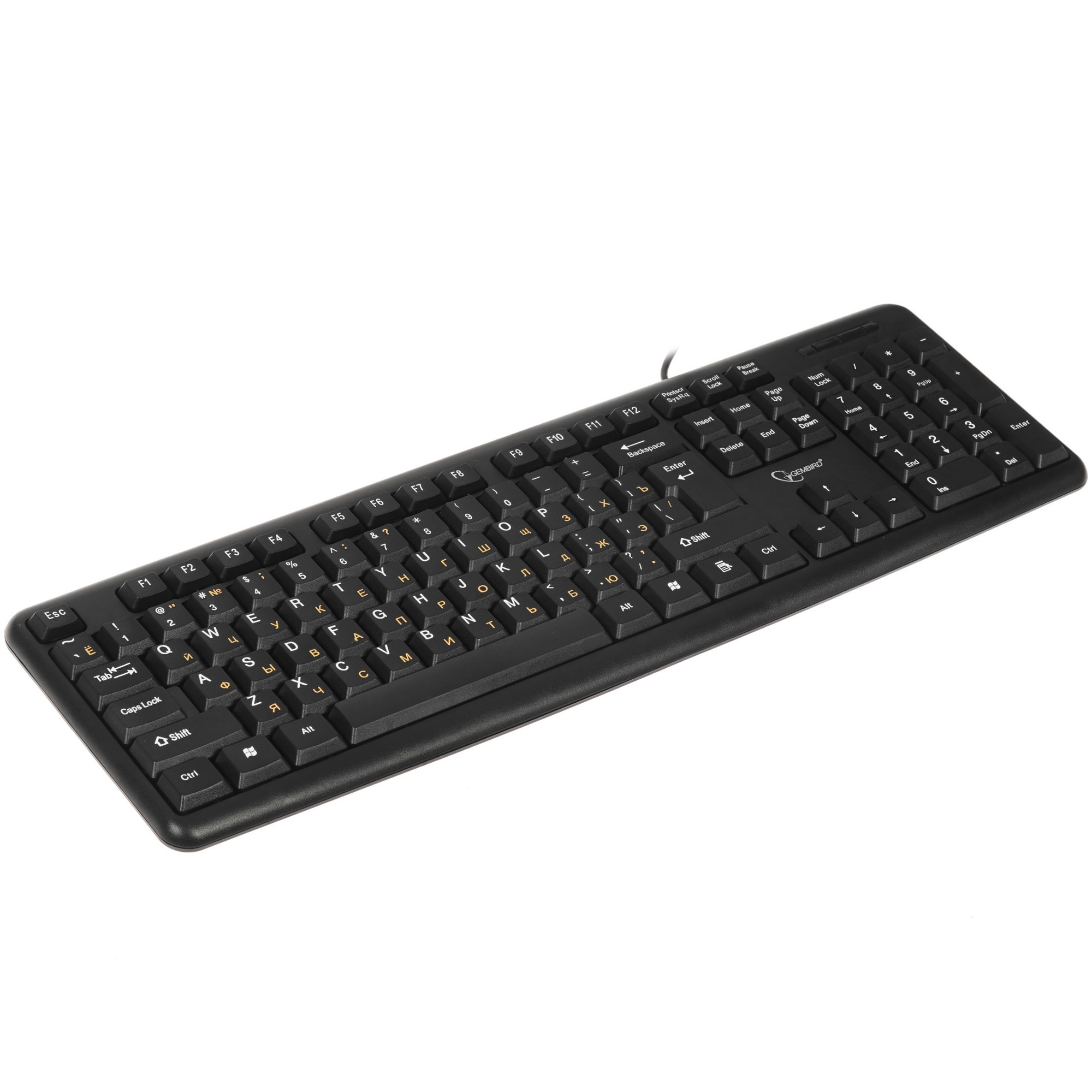 Клавиатура Gembird KB-8320U-BL проводная, USB, черный