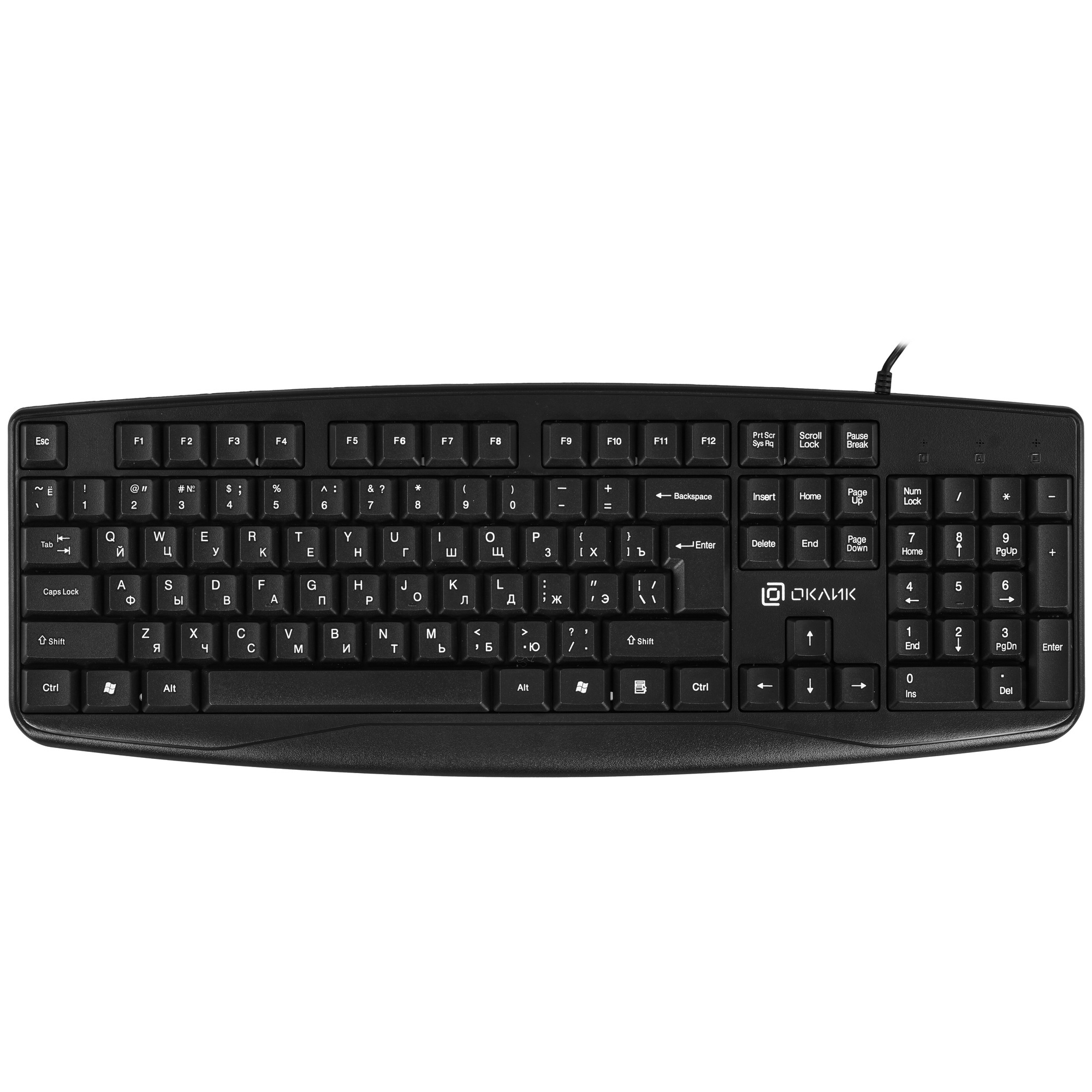 Клавиатура Oklick 105M (1678092) проводная, USB, черный