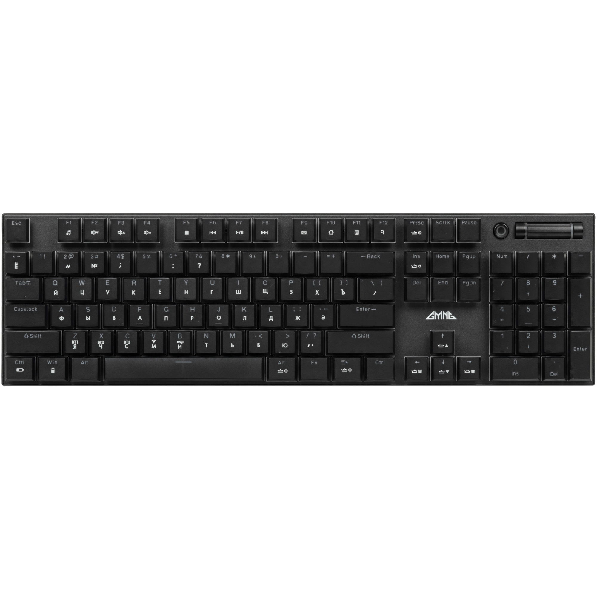 Клавиатура GMNG GG-KB783XPW (1910520) беспроводная, USB, Bluetooth/Радиоканал, черный