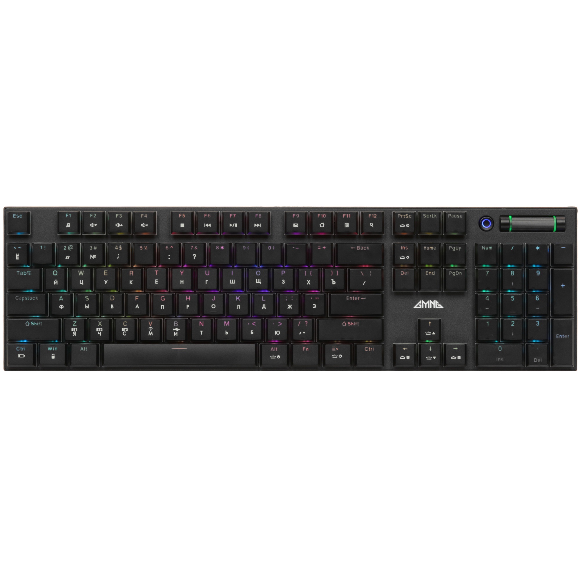 Клавиатура GMNG GG-KB783XPW (1910520) беспроводная, USB, Bluetooth/Радиоканал, черный