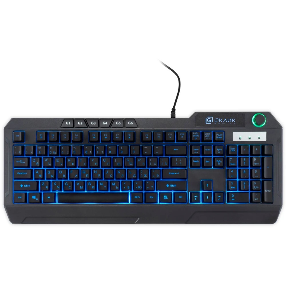 Клавиатура Oklick 715G (1680657) проводная, USB, черный